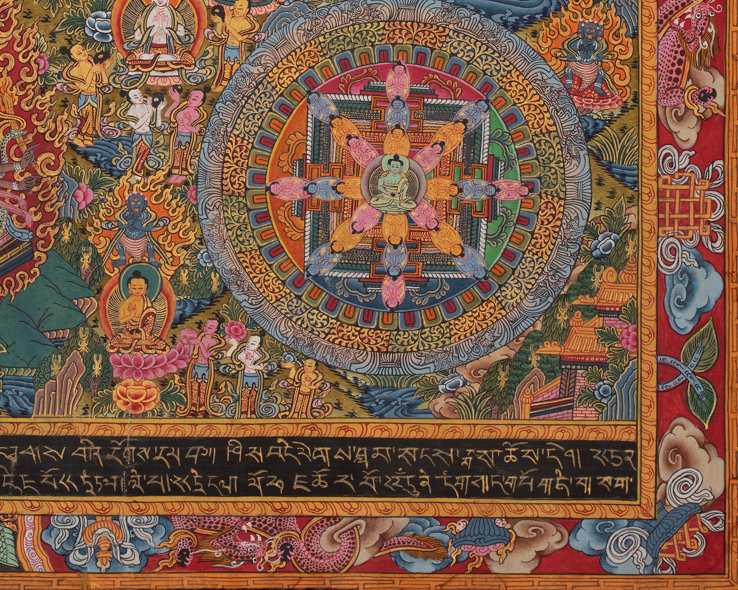 Mandala1000 Armed Lokeshvara | Buddhist Wall Hanging Mandala