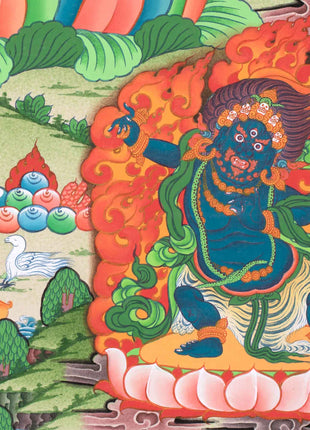 Tibetan Avalokiteshvara (Chenrezig) Art | Wisdom Bodhisattva | Dhyani Buddhas