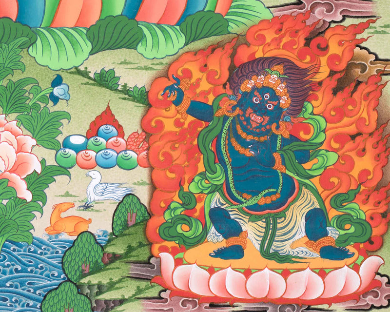 Tibetan Avalokiteshvara (Chenrezig) Art | Wisdom Bodhisattva | Dhyani Buddhas