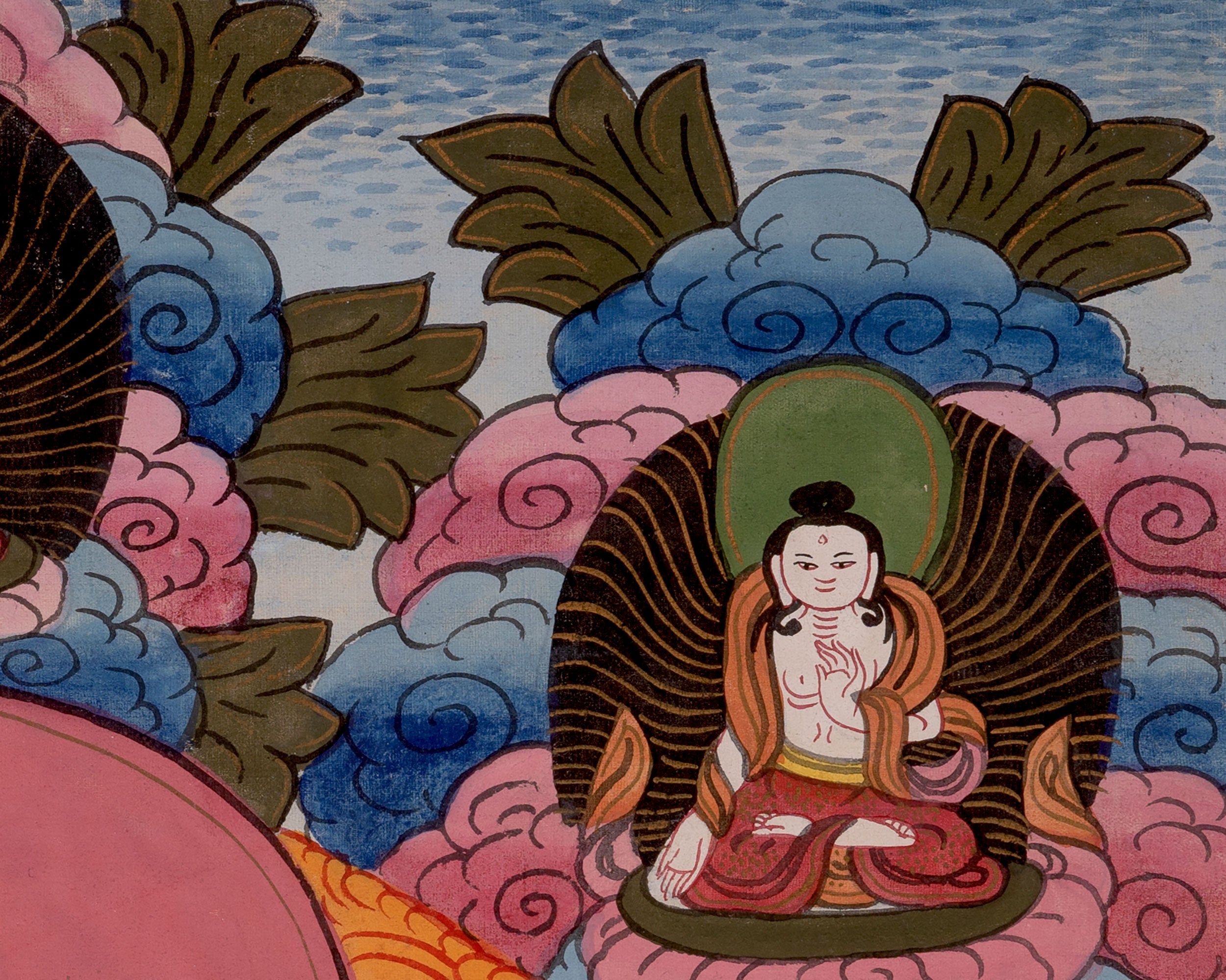 Vintage Namasangiti Thangka | Bodhisattva of Wisdom and Compassion
