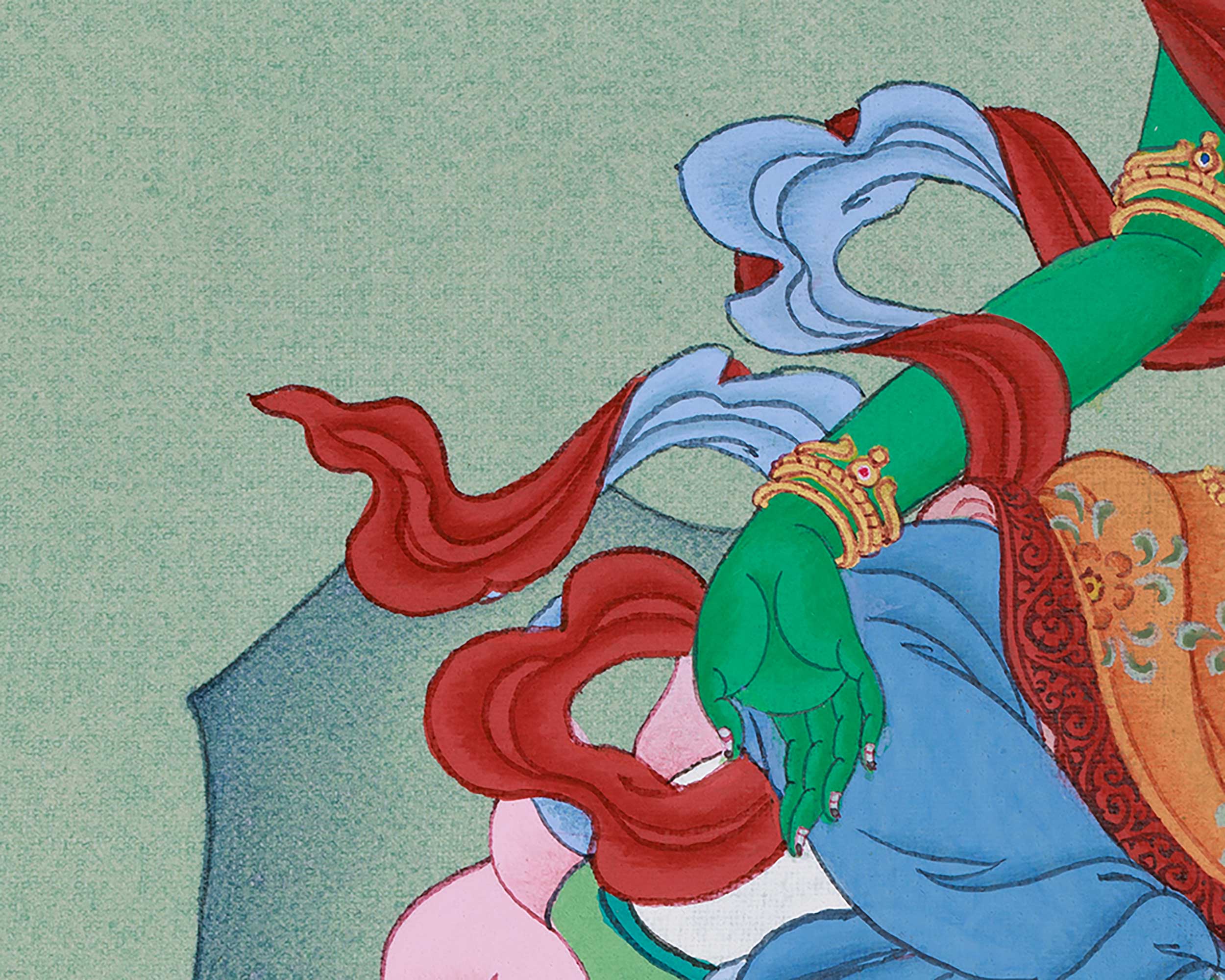 Liberation Mother Green Tara Thangka | Compassion & Healing Deity