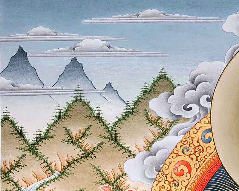 Mother White Tara Canvas Print | Tibetan Buddhist Print | Embrace the Enlightened Beauty