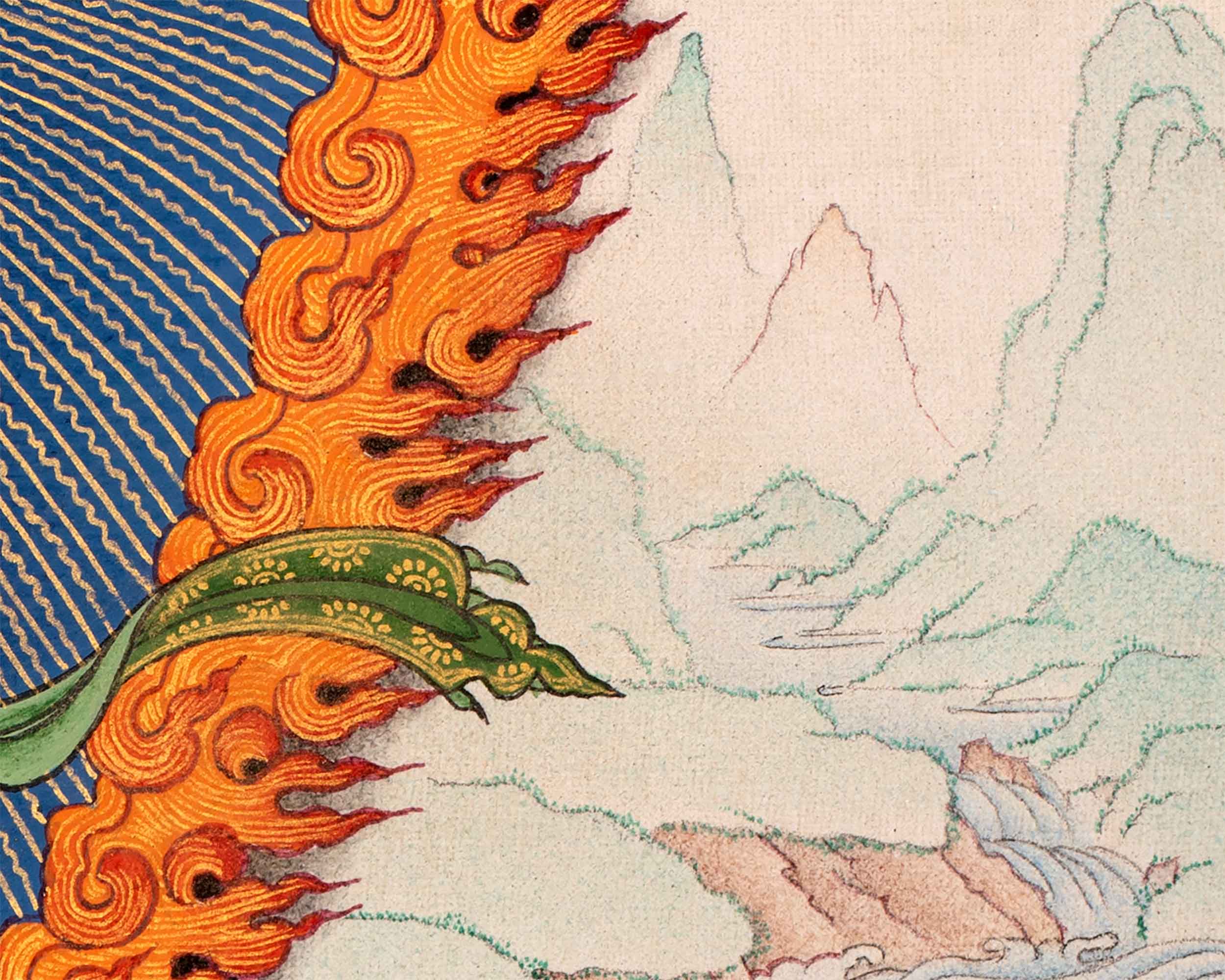 Vajravarahi Thangka | Tantric Buddhist Goddess | Buddhist Dakini Art
