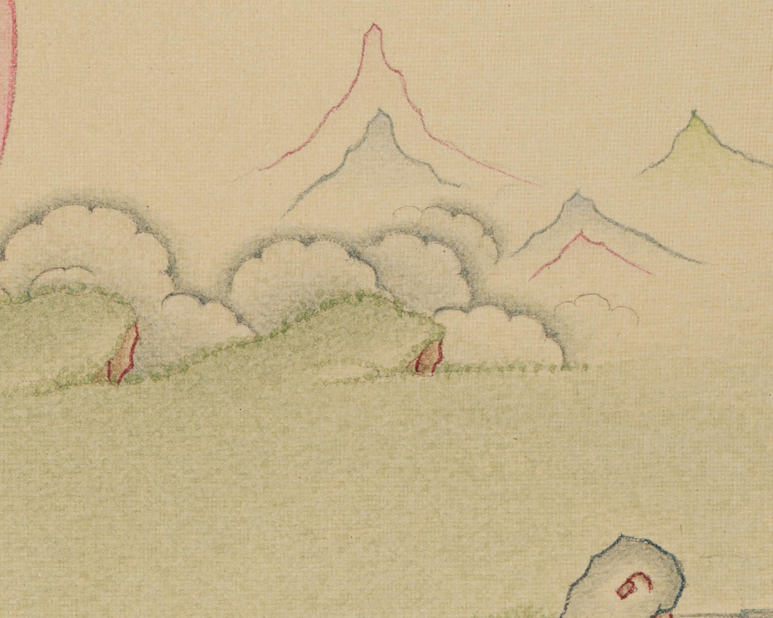 Milarepa with Vajradhara Thangka | Meditation Master and Buddha of Ultimate Wisdom