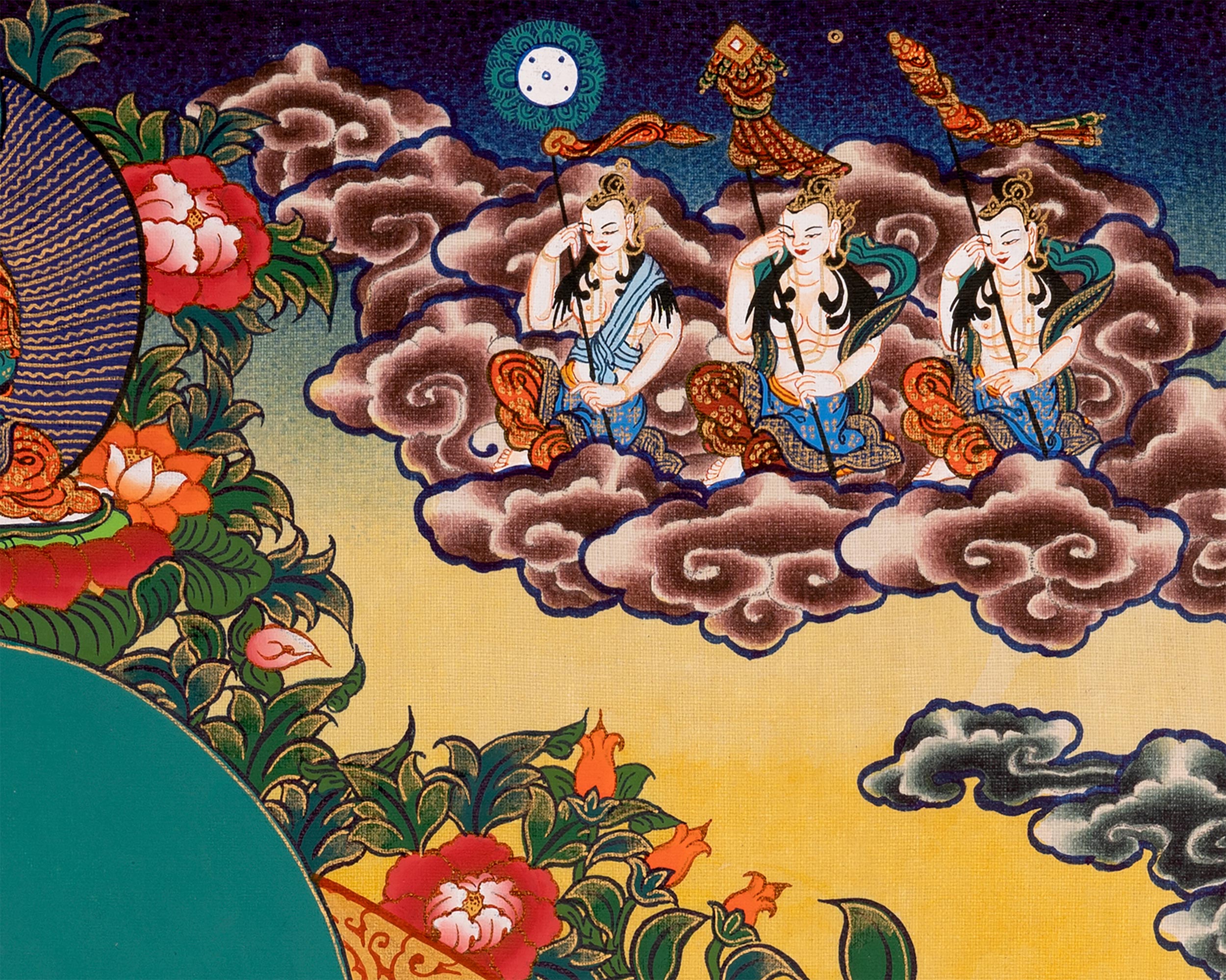 Female Bodhisattva, White Tara Artwork | Healing and Protection Deity