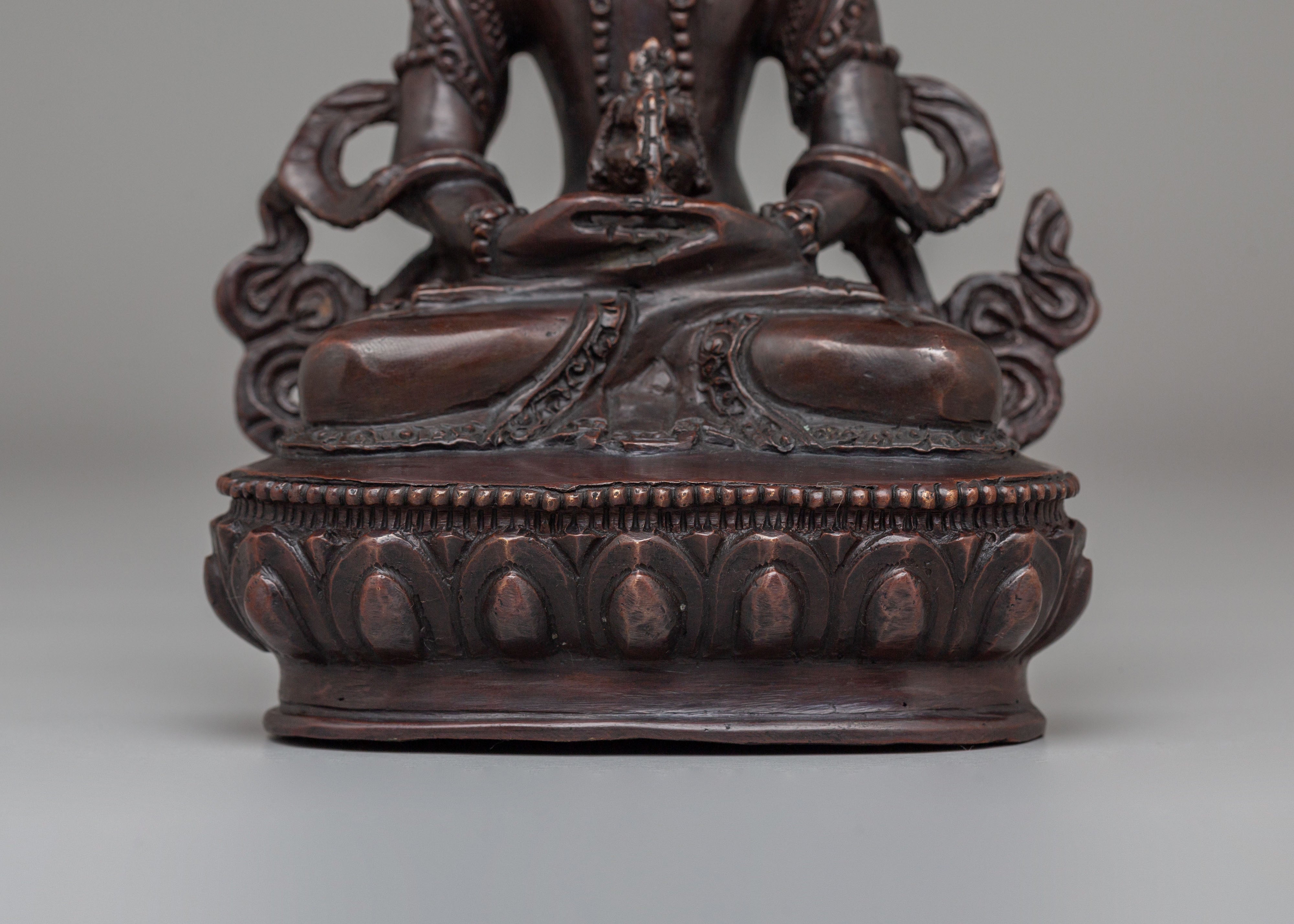 Tibetan Amitayus Deity Statue | Buddha of Infinite Life