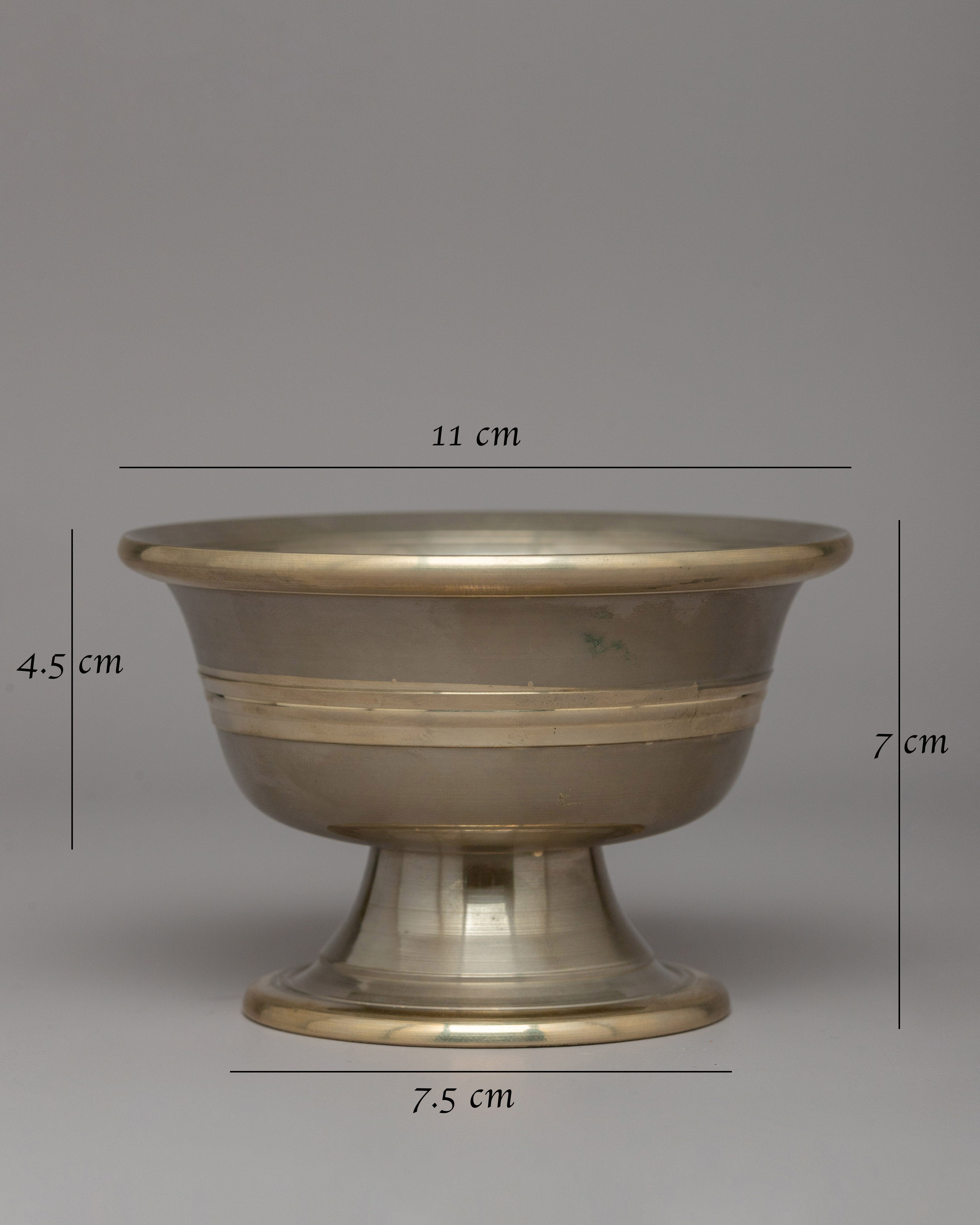 Buddhist Offering Bowl for Shrine | Sacred Ritual Altar Set