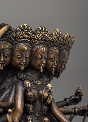 Copper Kali Antique Statue | A Divine Energy Source
