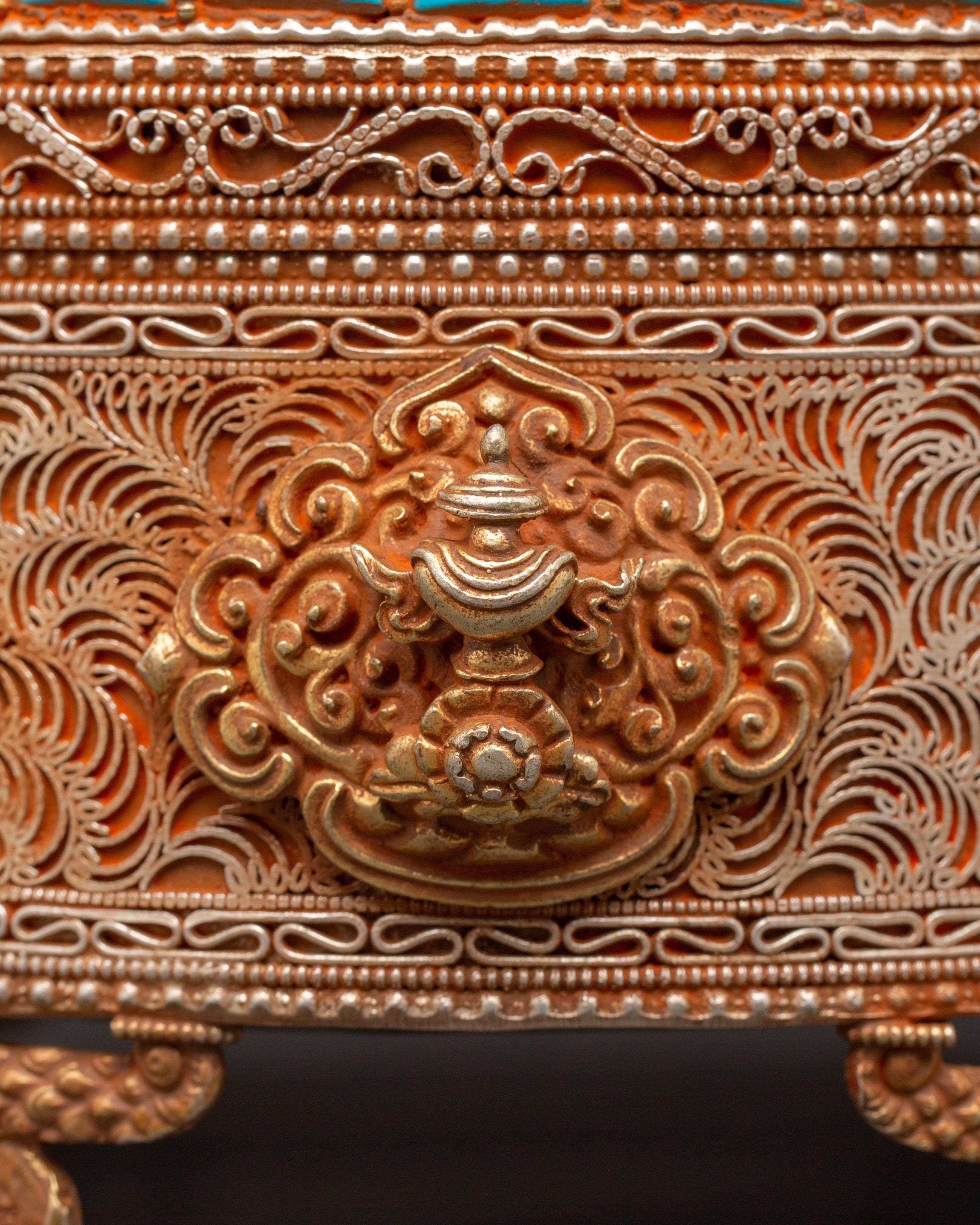 Copper & Gold-Plated Treasure Box | Handcrafted Keepsake Storage
