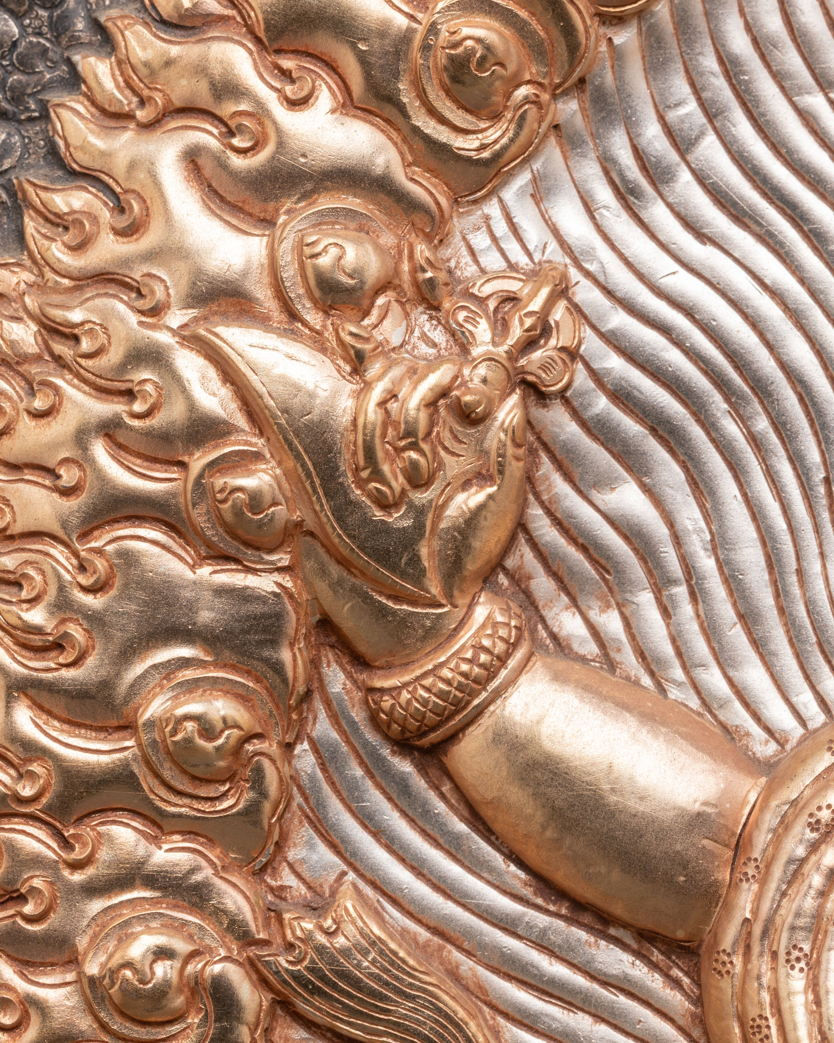 Six Armed Mahakala Wall Hanging | Powerful Protector Deity for Sacred Spaces