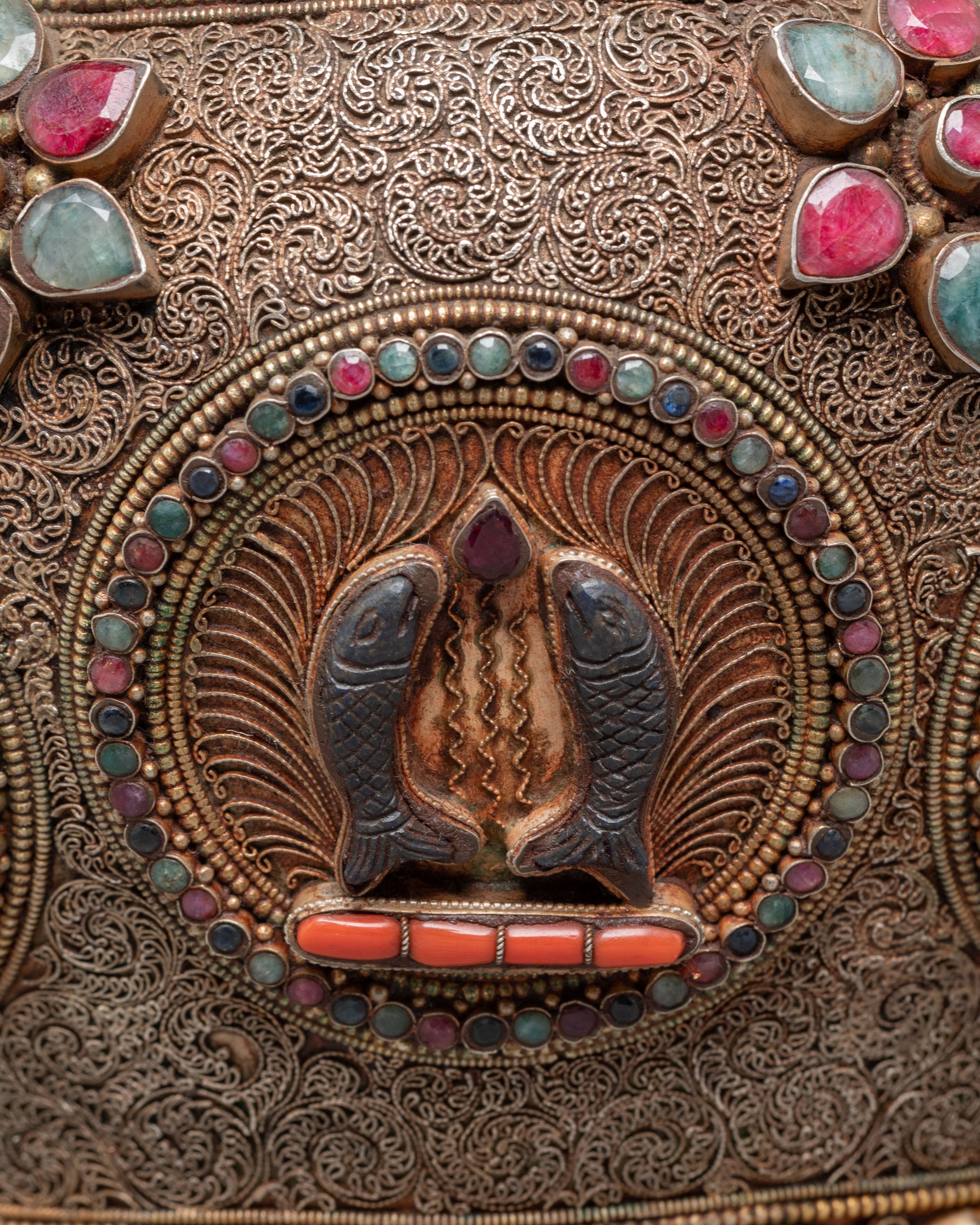 Tibetan Buddhist Dhupur Rice Pot | Himalayan Ritual Offering Vessel