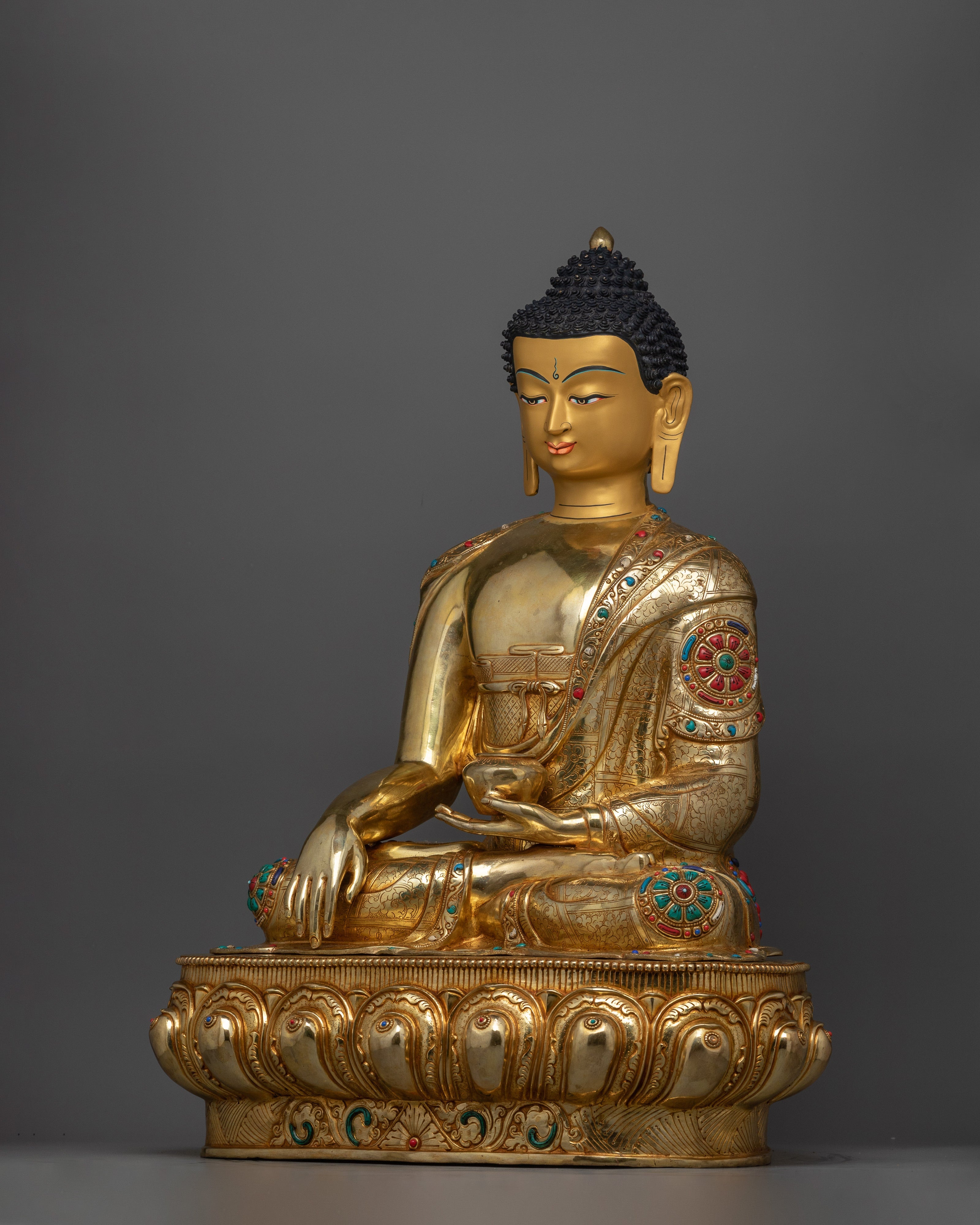 The Historical Buddha of the Shakya clan Shakyamuni | Sacred Buddhist Shrine Decor