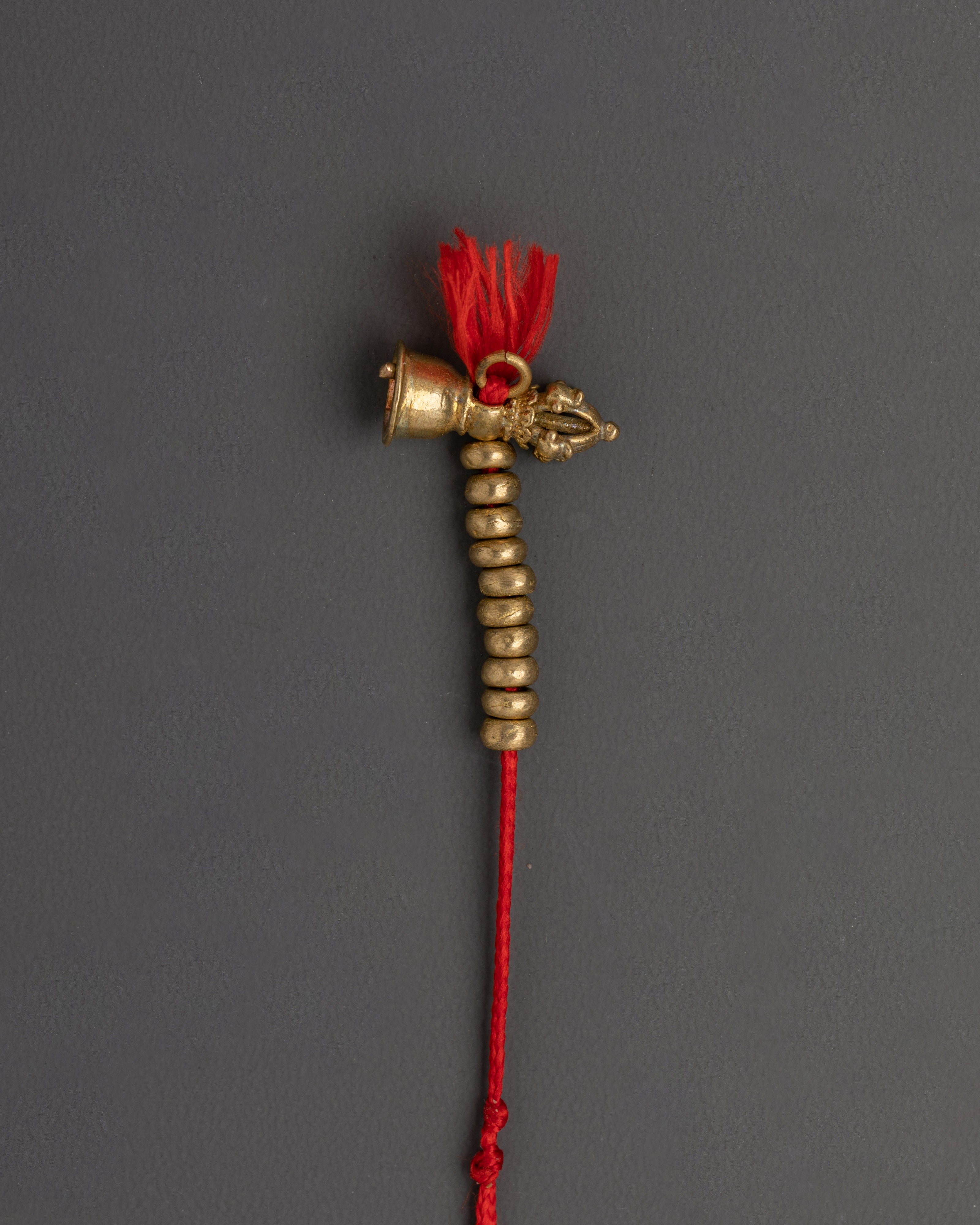 Handcrafted Colorful Tibetan Chupsel Pendant with Five Element Metals