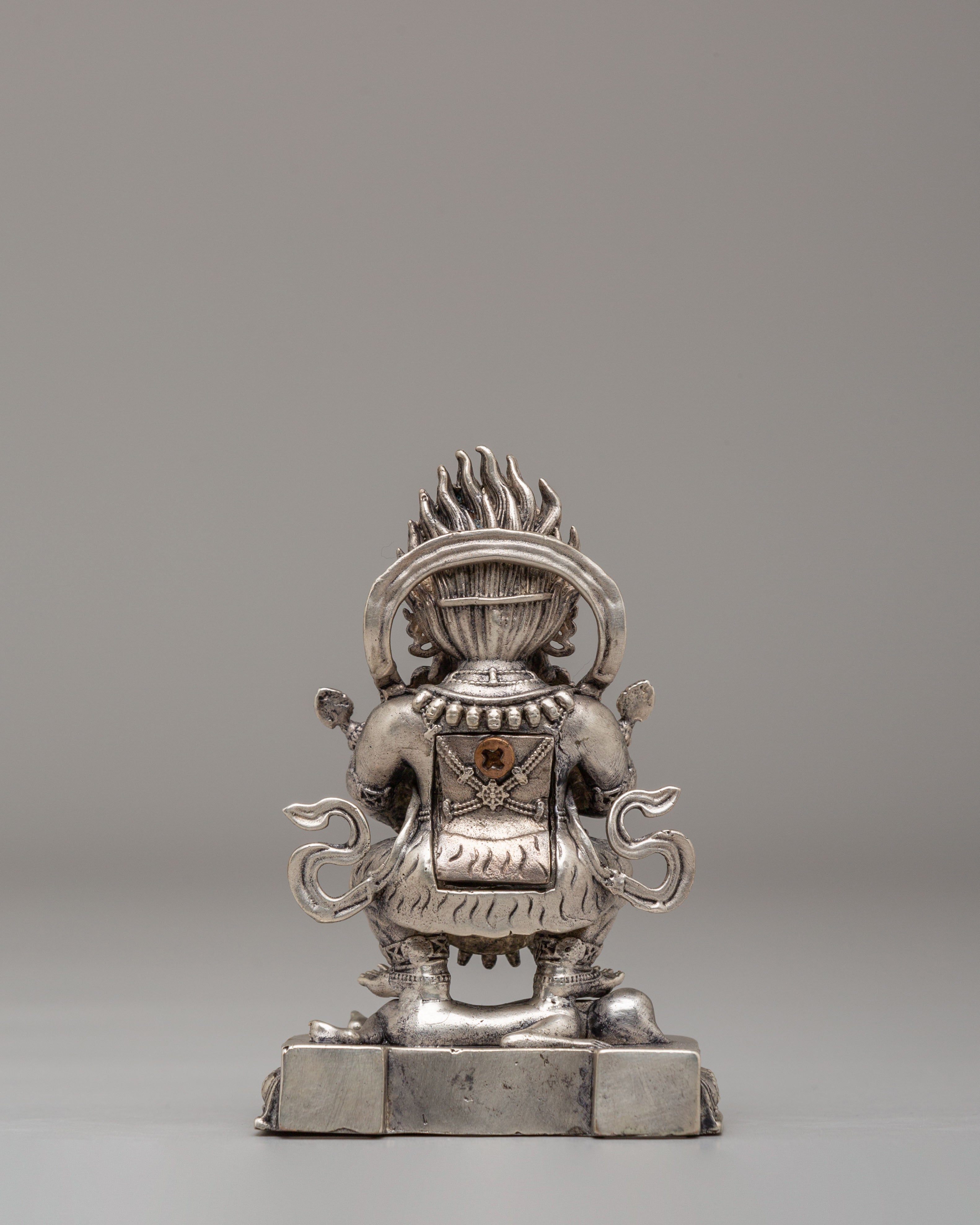 Machine-Made Sakya Mahakala Sculpture | Symbolizing Protection and Strength