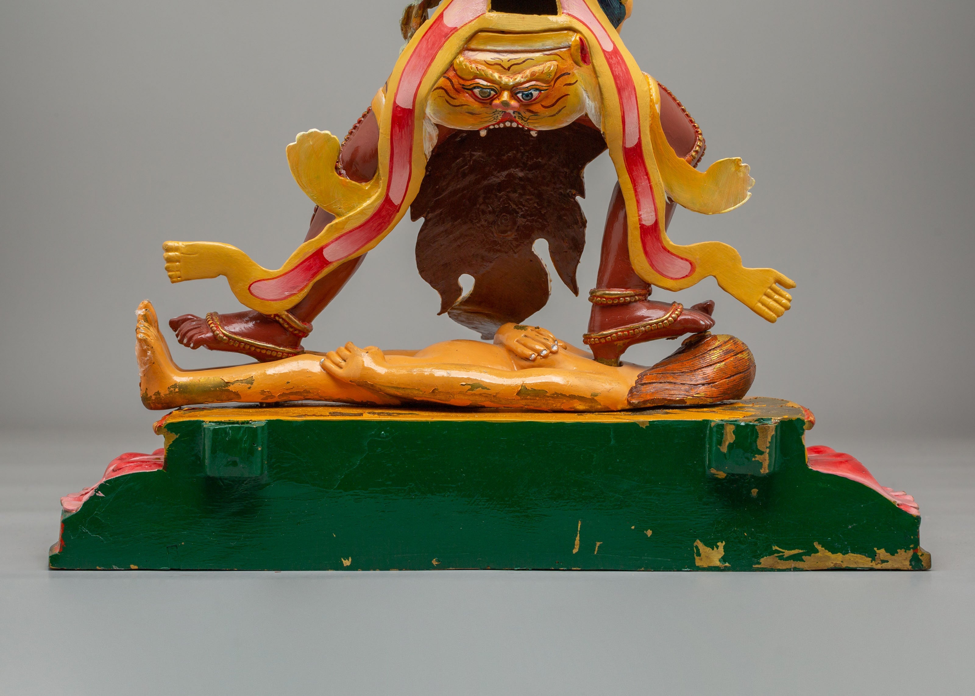 Handcrafted Ekajati Sculpture | 24K Gold Plated Wrathful Protector Statue