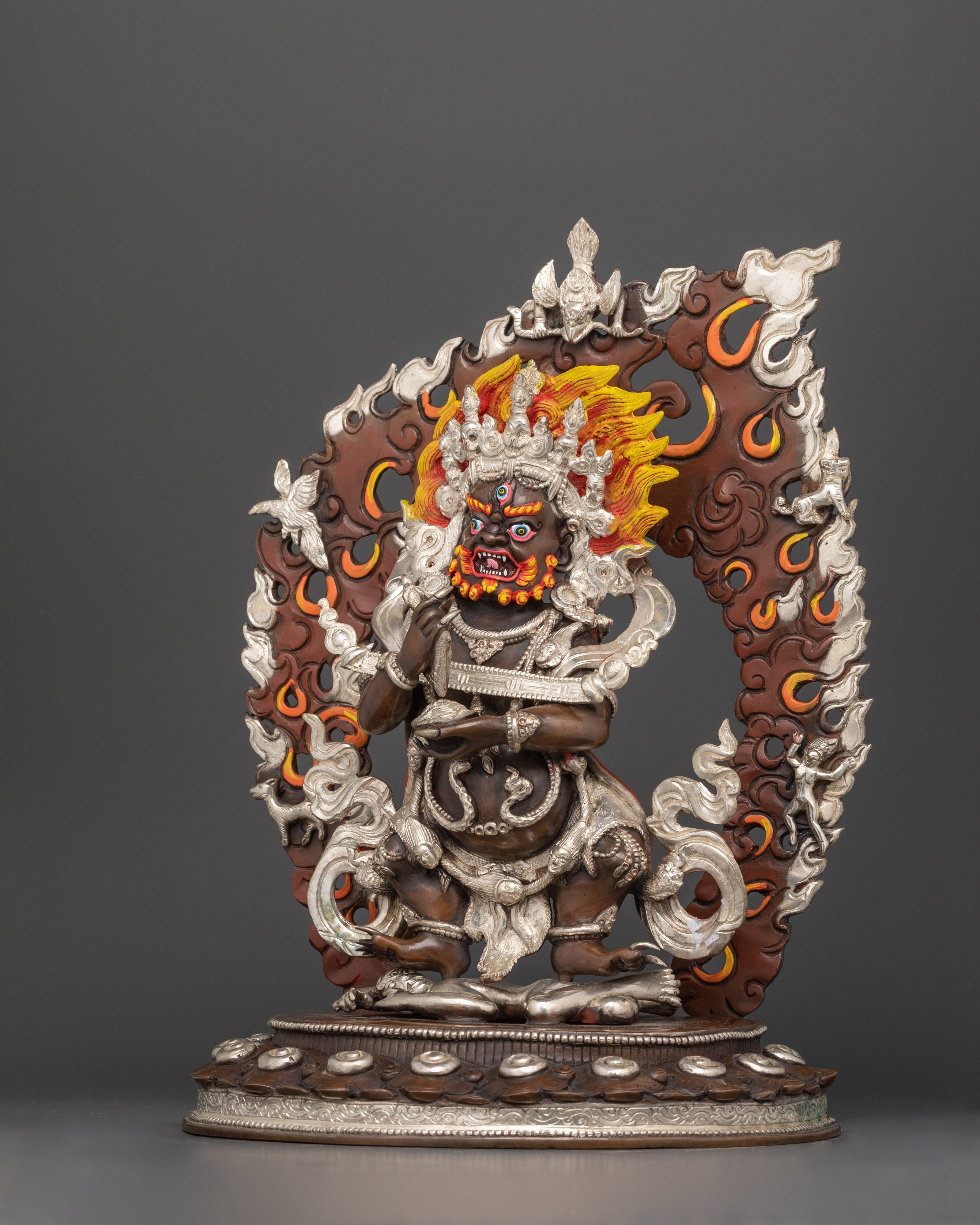 shakya-mahakala-silver-plated-oxidized-copper