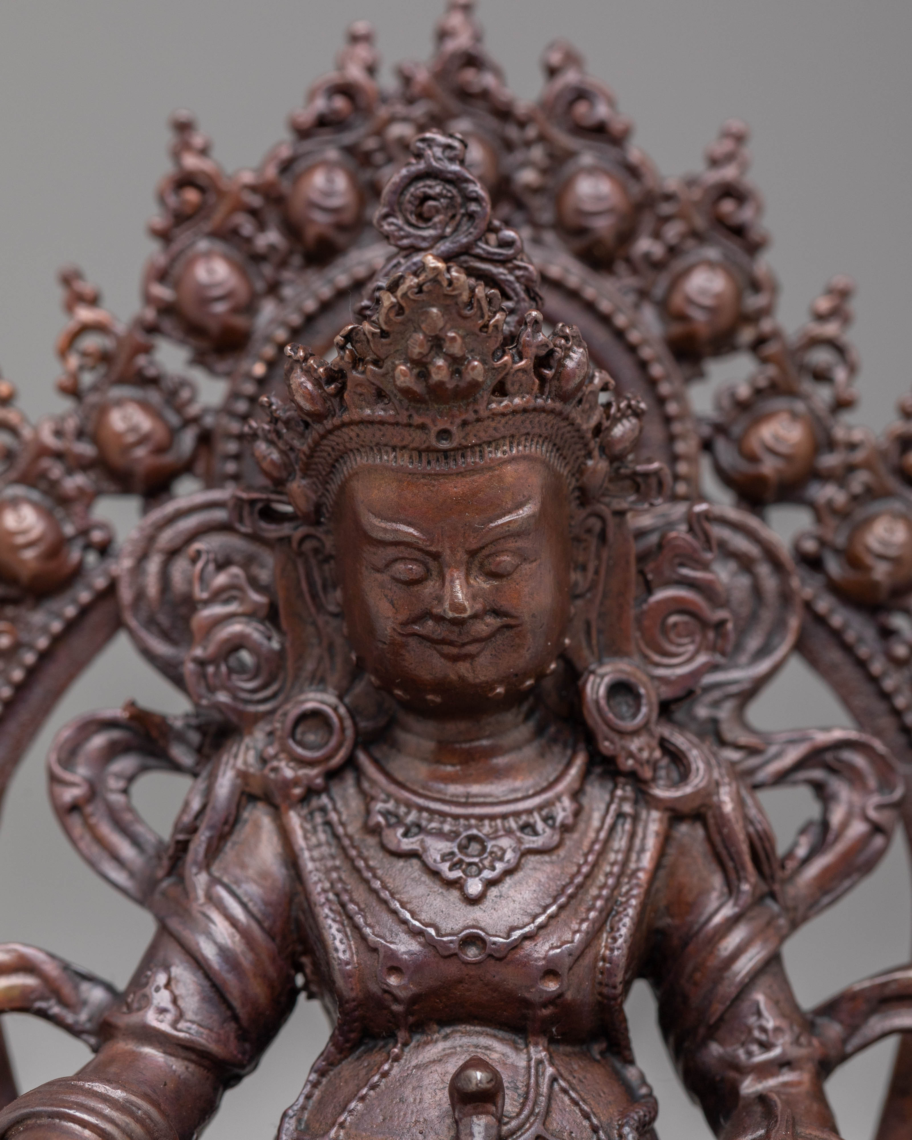 Handmade Dzambhala Statue | Tibetan Wealth Deity for Buddhist Practice