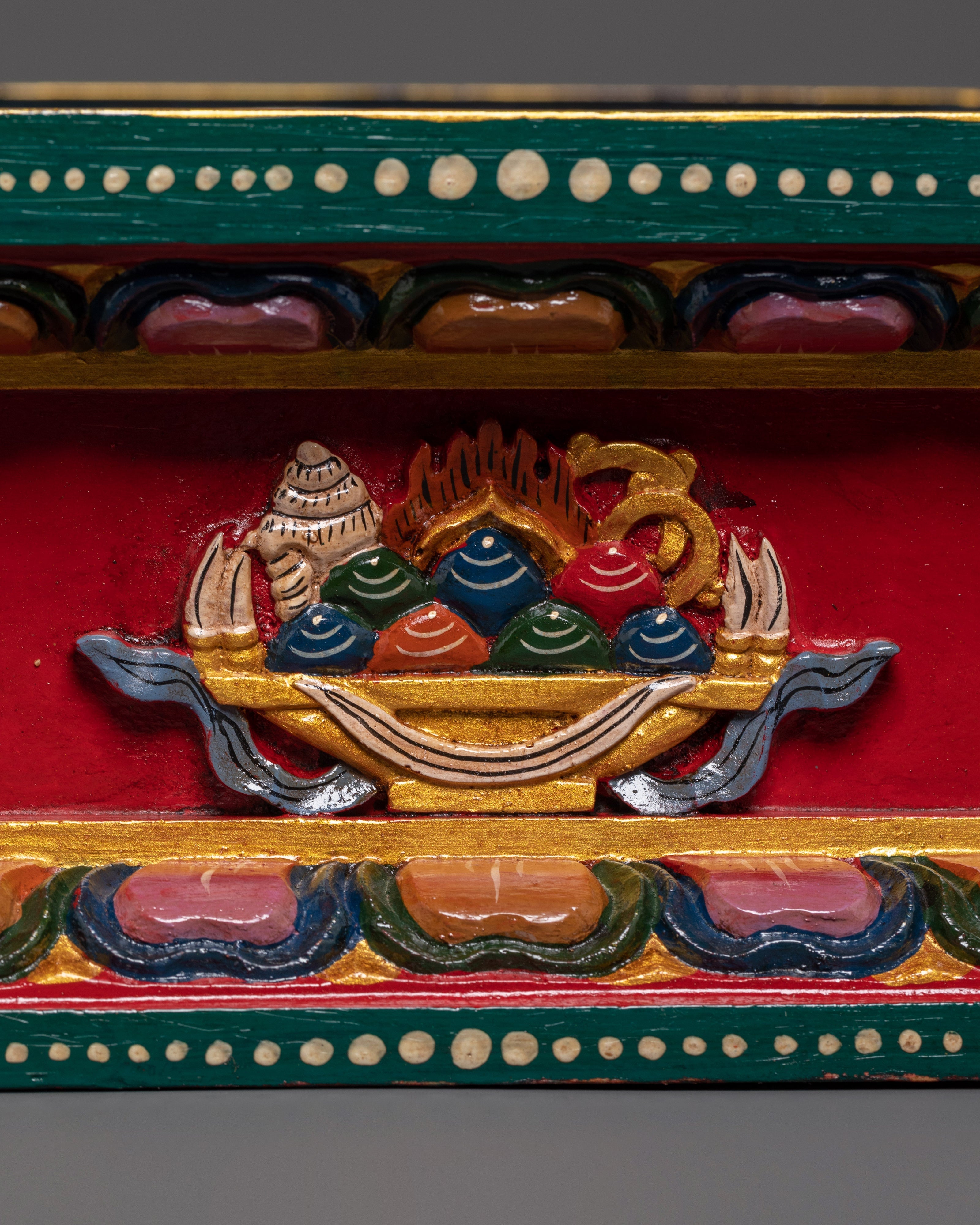 Handcrafted Stupa Stand for Buddhist Rituals