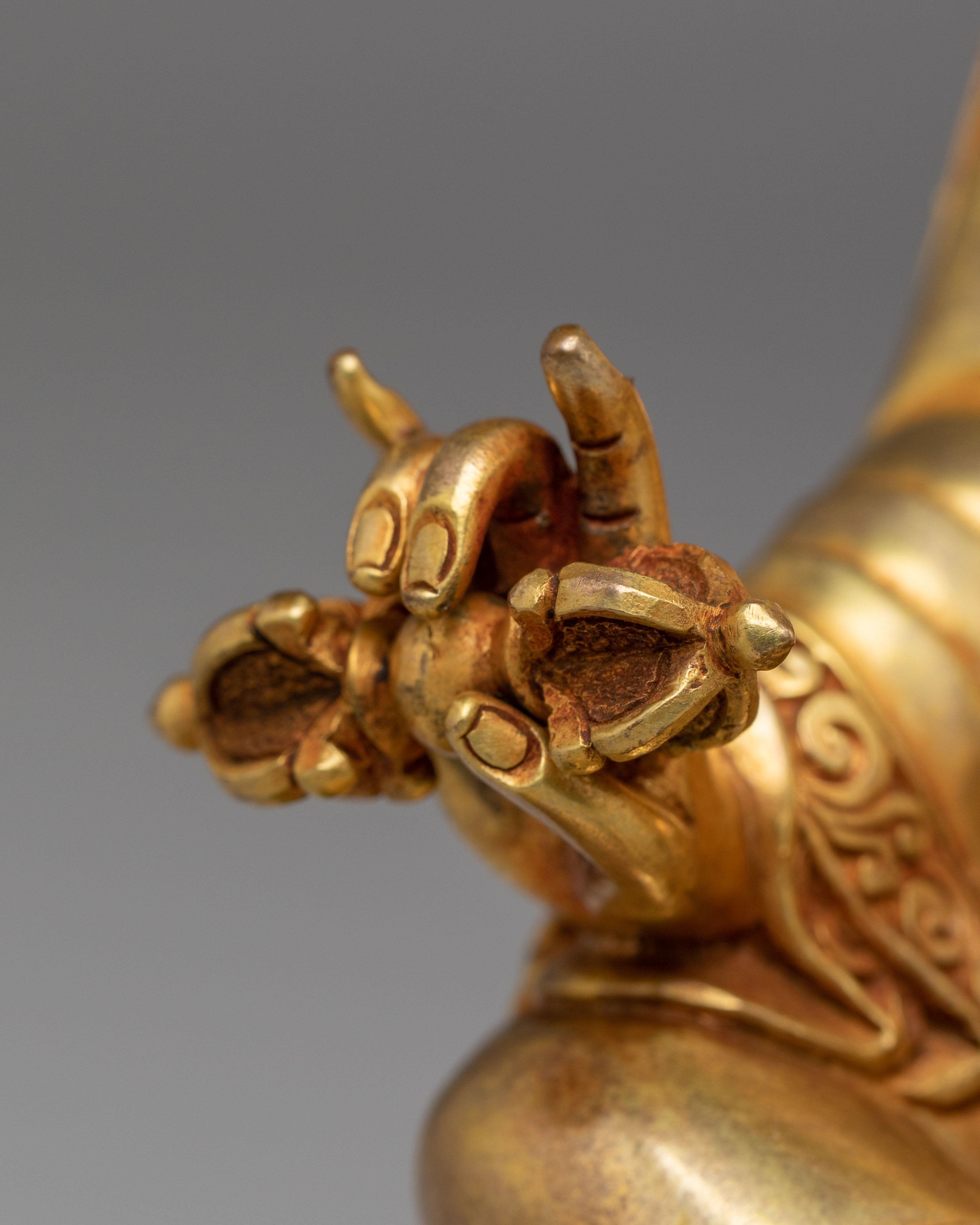 Sacred Padmasambhava Altar Sculpture | Tibetan Buddhist Artwork