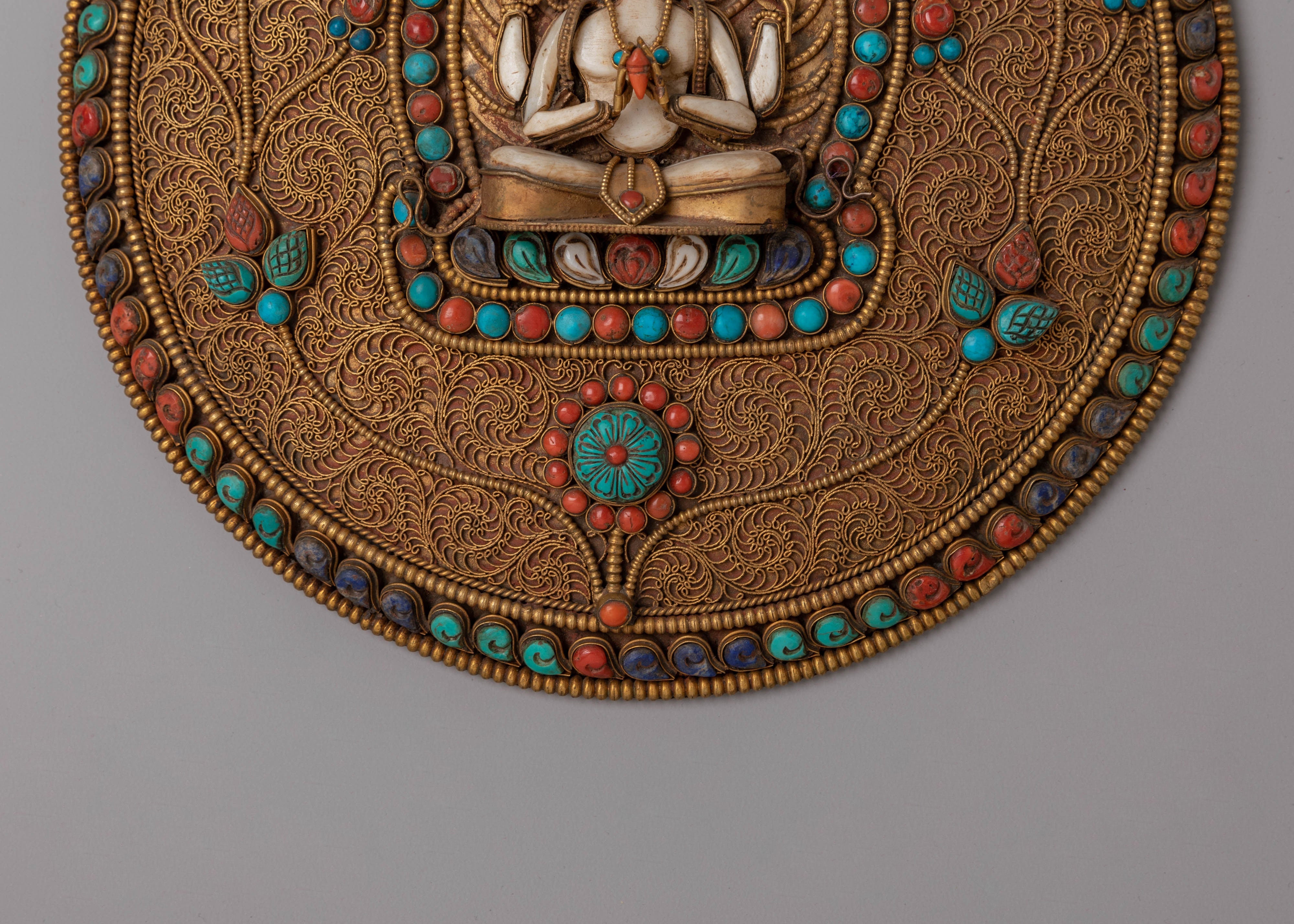 Tibetan Chenresig Wall Hanging | Symbol of Compassion