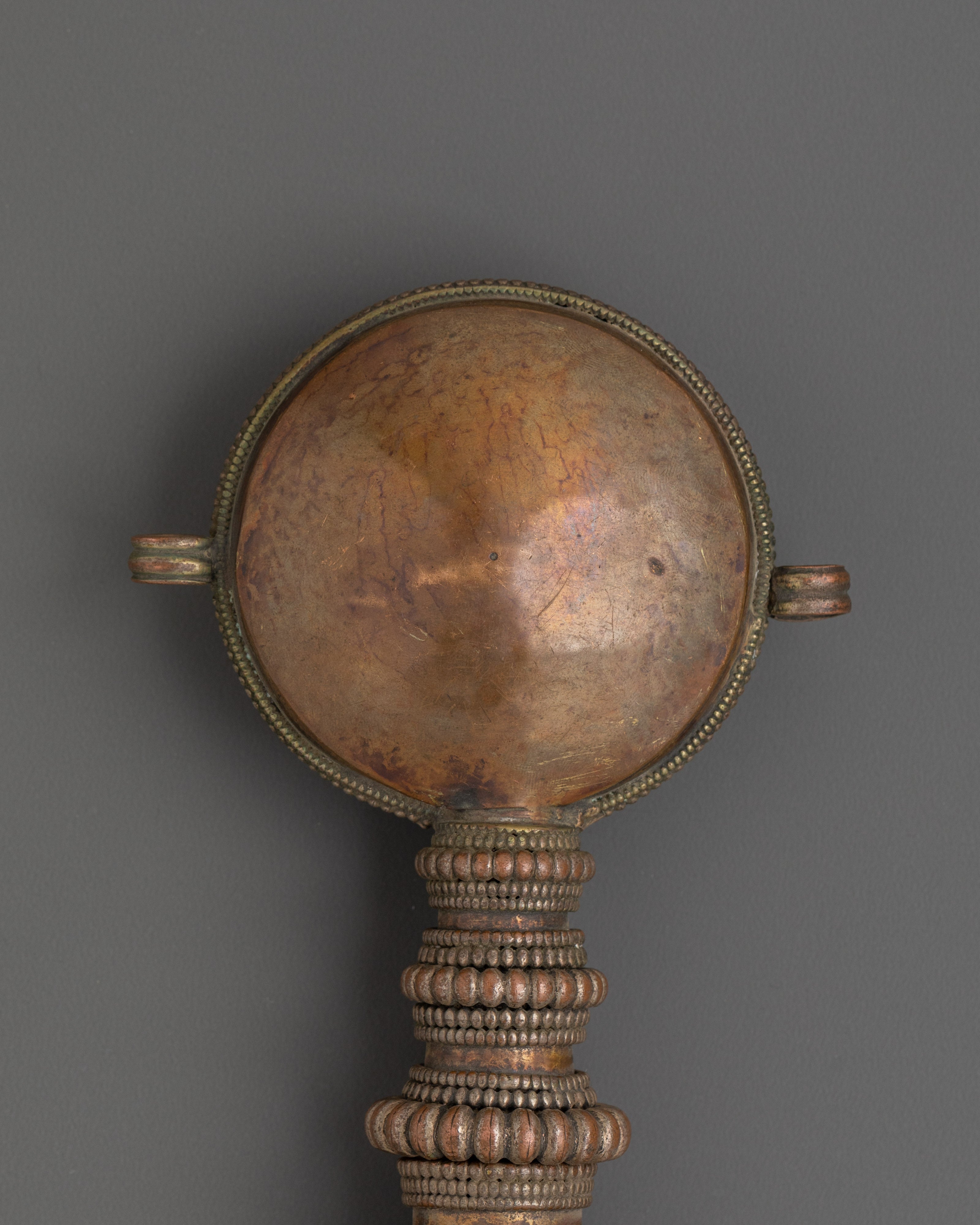 Handcrafted Snuff Bottle | Unique Oxidized Copper Decorative Piece