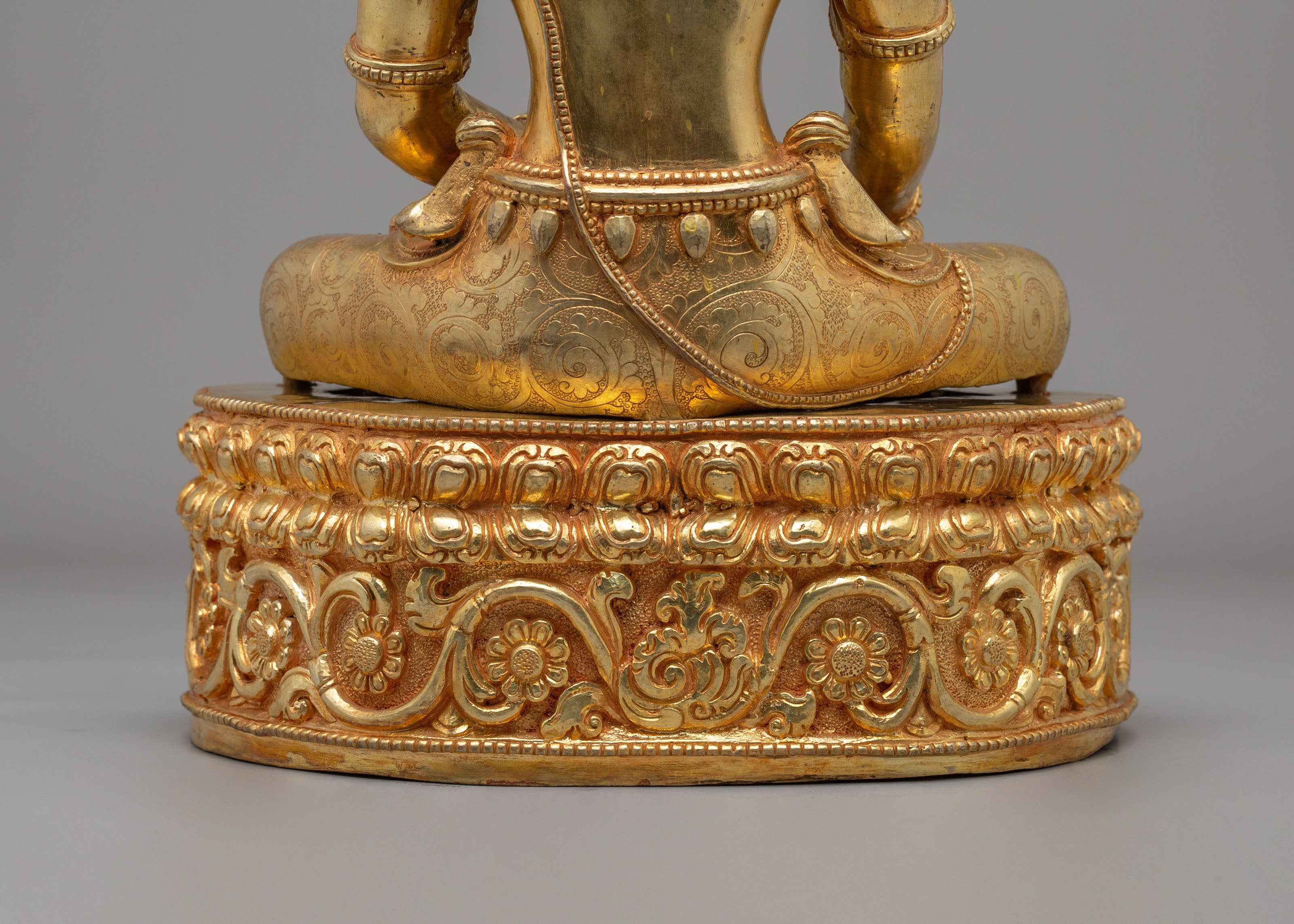 Crowned Shakyamuni Buddha Peaceful Statue | Serene Presence for Your Sacred Space