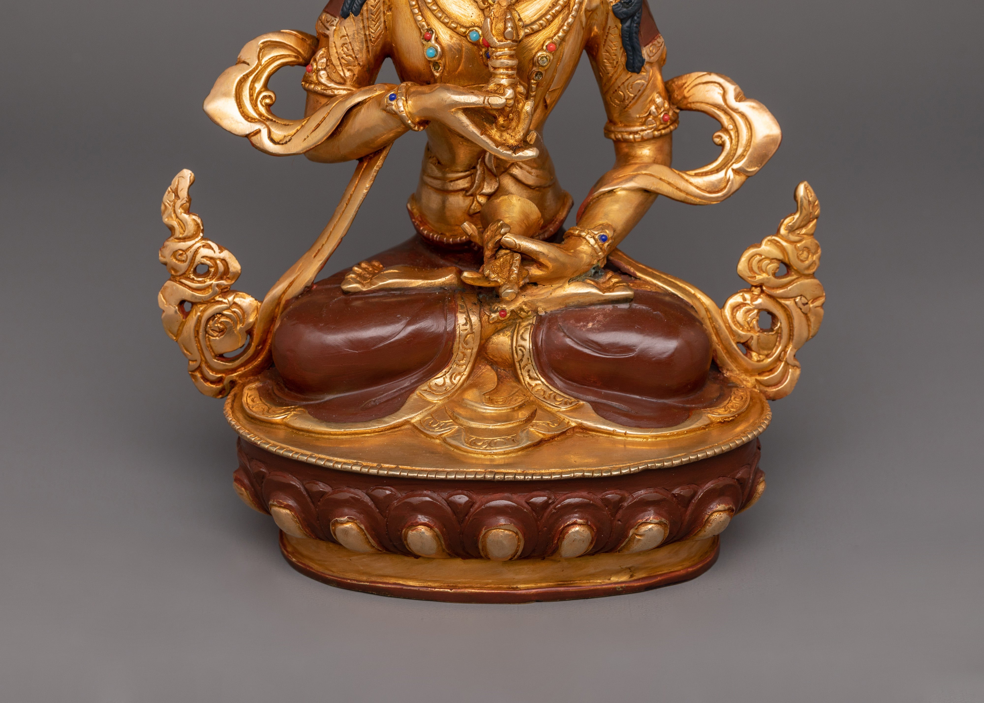 Vajrasattva Vajra and Bell Holder Sculpture | Religious Dharma Decor