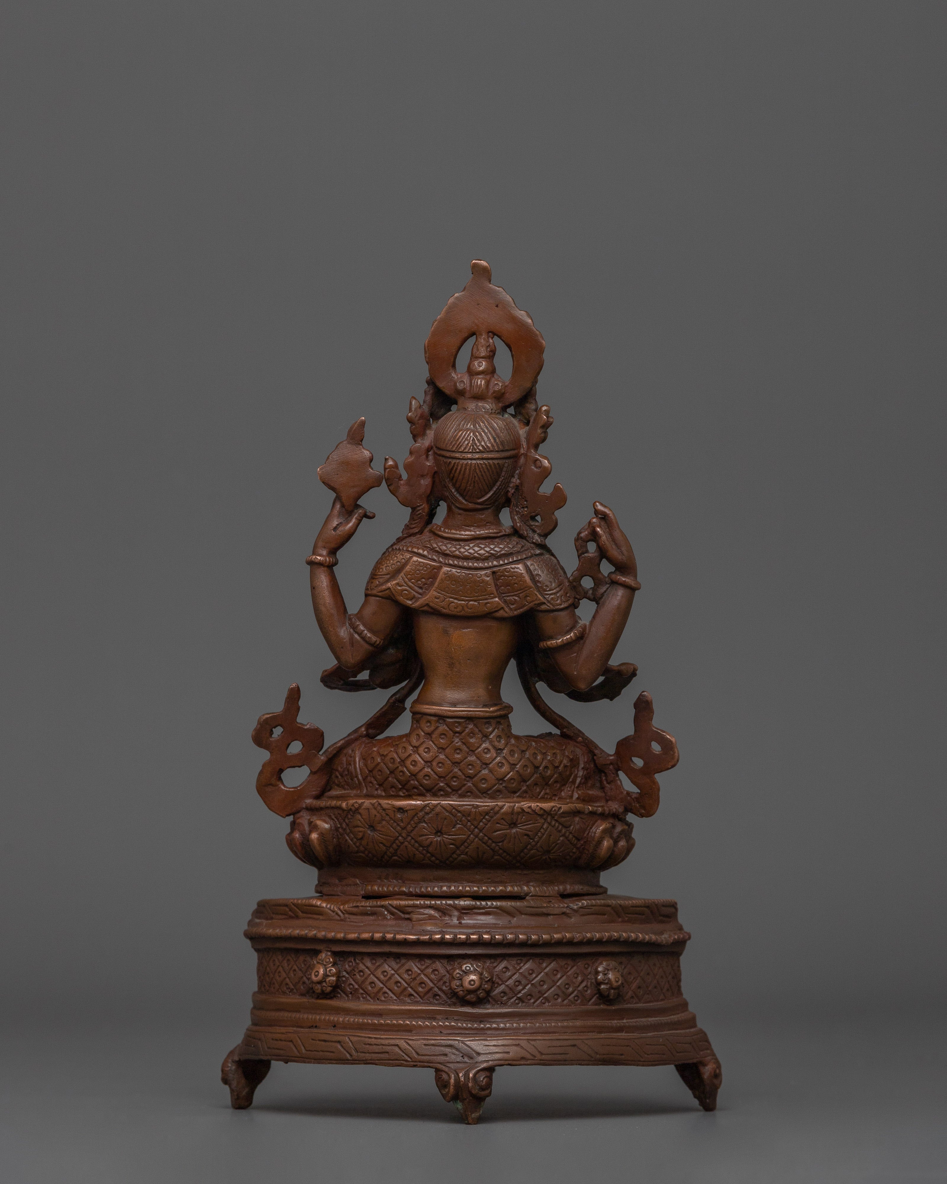 Four Armed Bodhisattva Sculpture | The Great Compassionate One