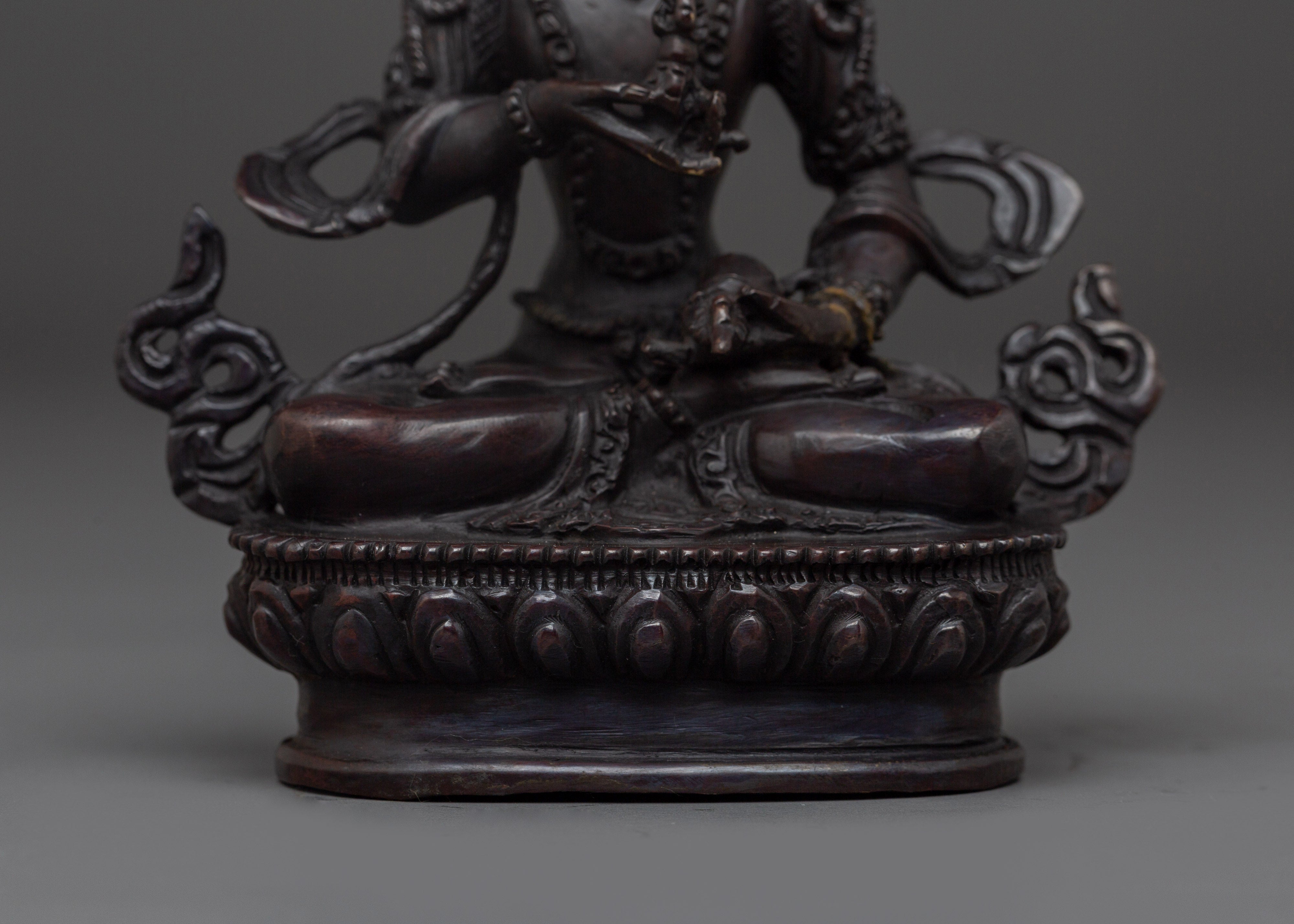 Oxidized Copper Vajrasattva | Statue for Meditation & Blessings