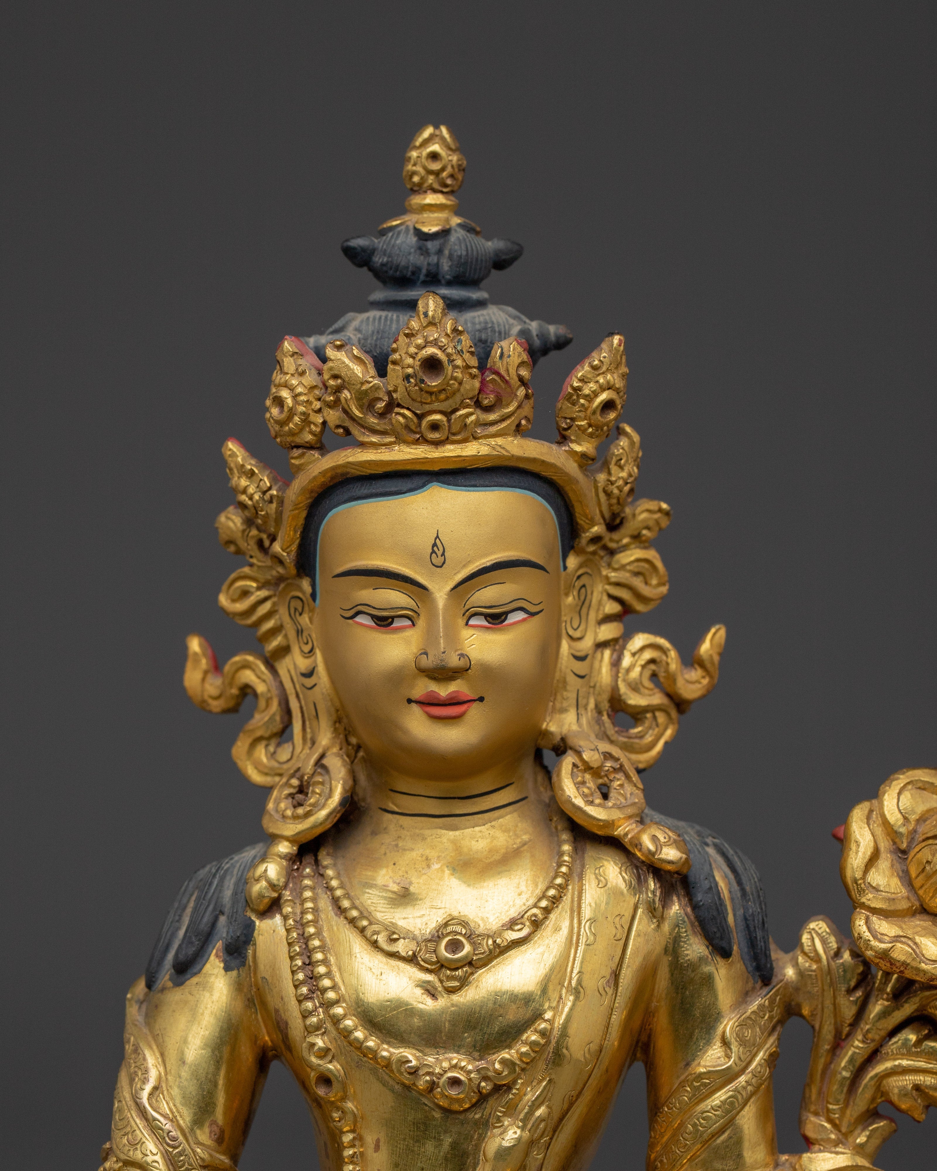 Golden Two Armed Chenrezig Statue  | Spiritual Enlightenment