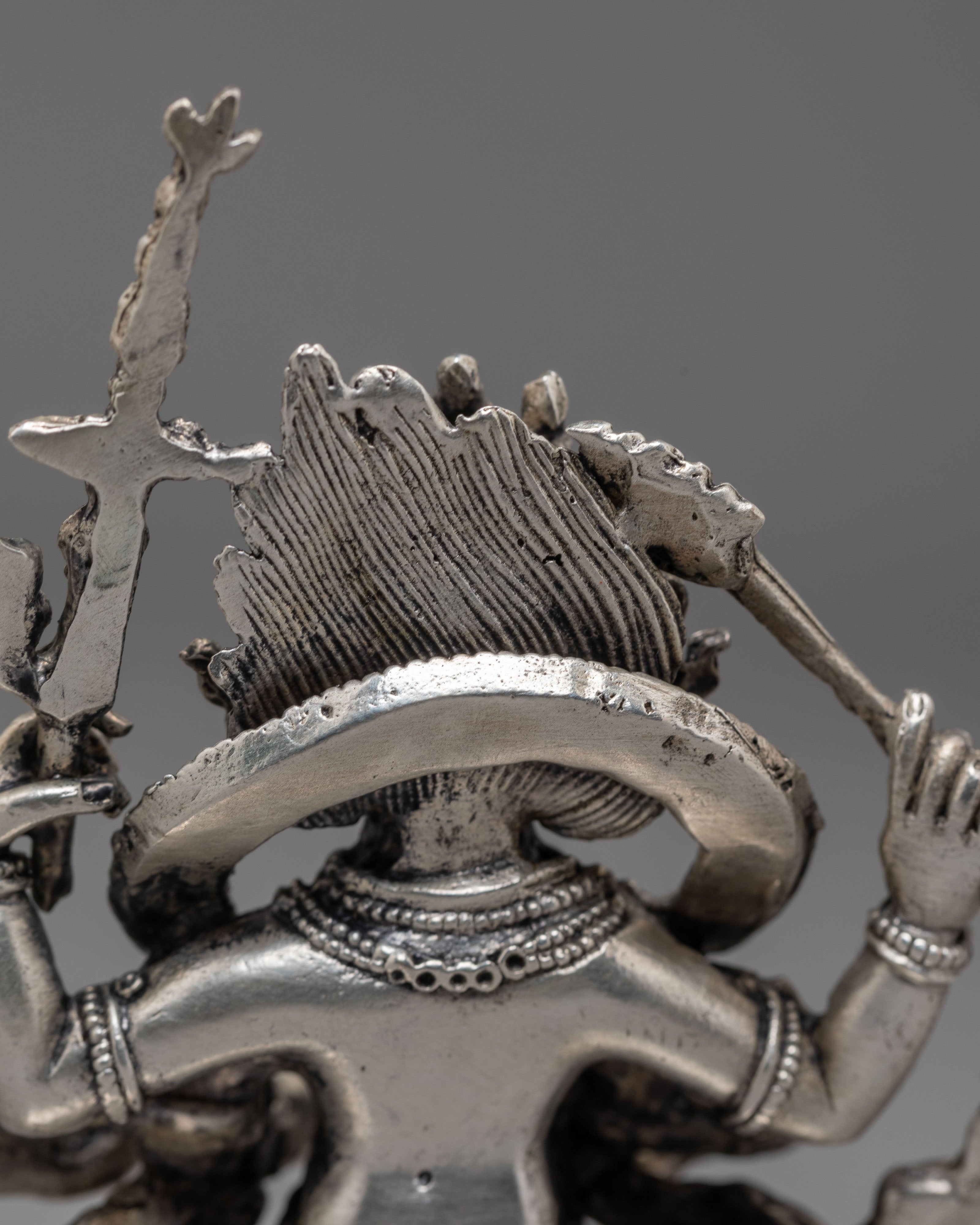 Tibetan Statue of 4 Armed Mahakala | Spiritual Protection Idol