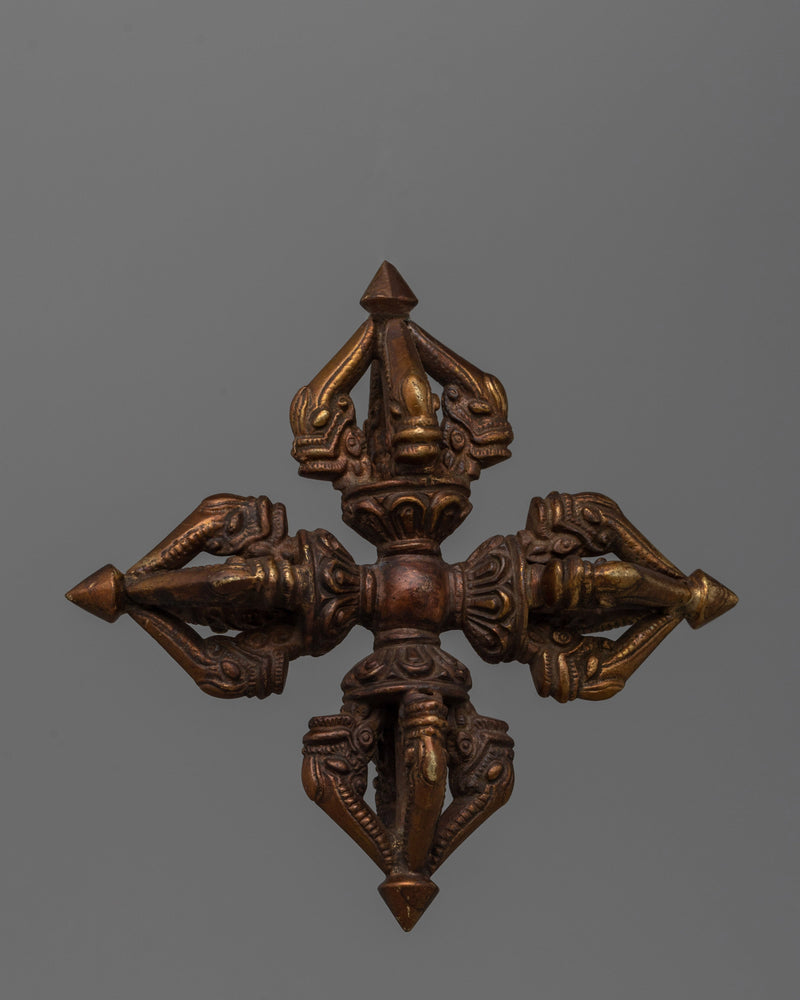 Decorative Vishwa Vajra | Ritual Tool for Stability and Wisdom