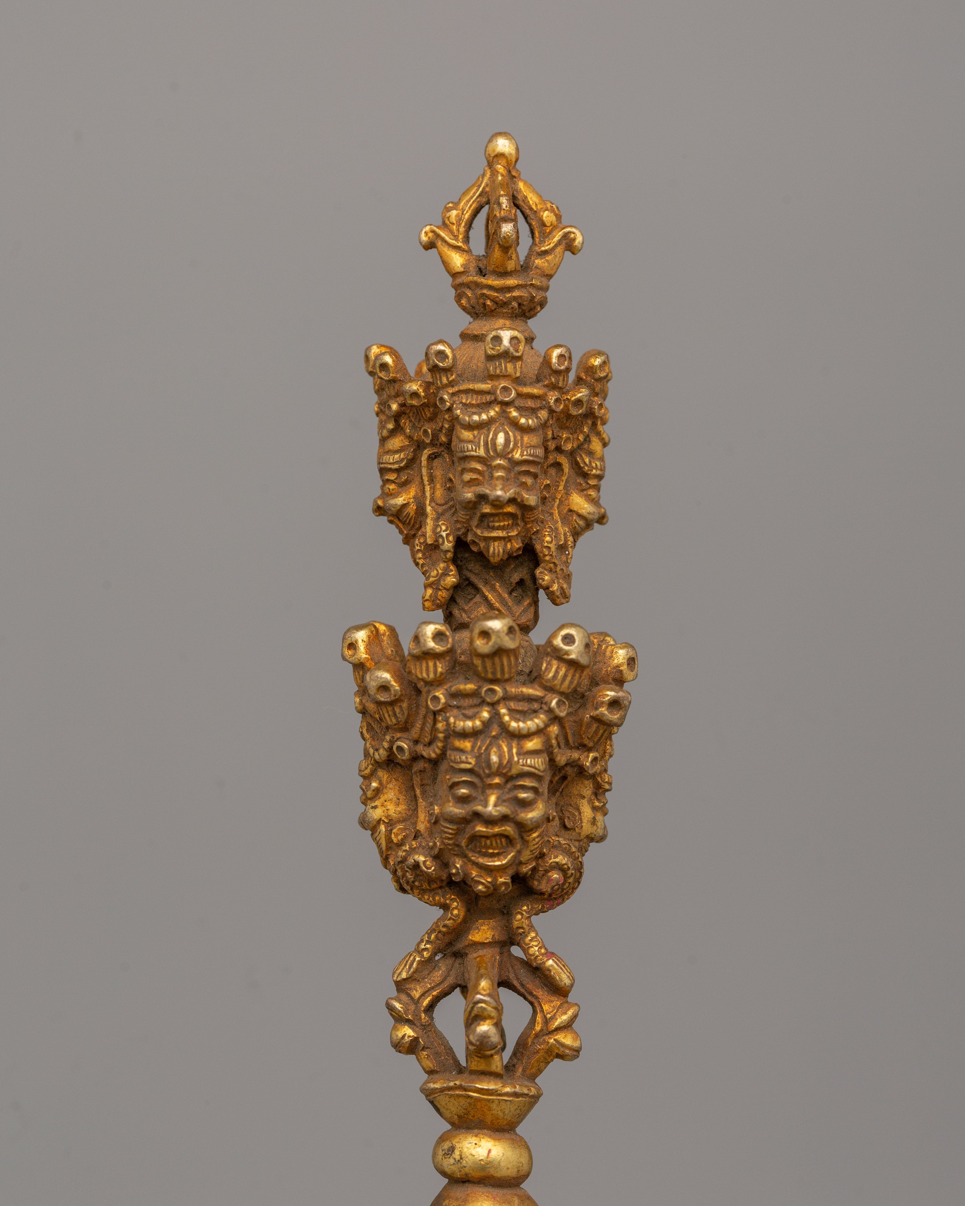 Tibetan Sacred Phurba Dagger |Copper Vajrakila for Ritual Practices