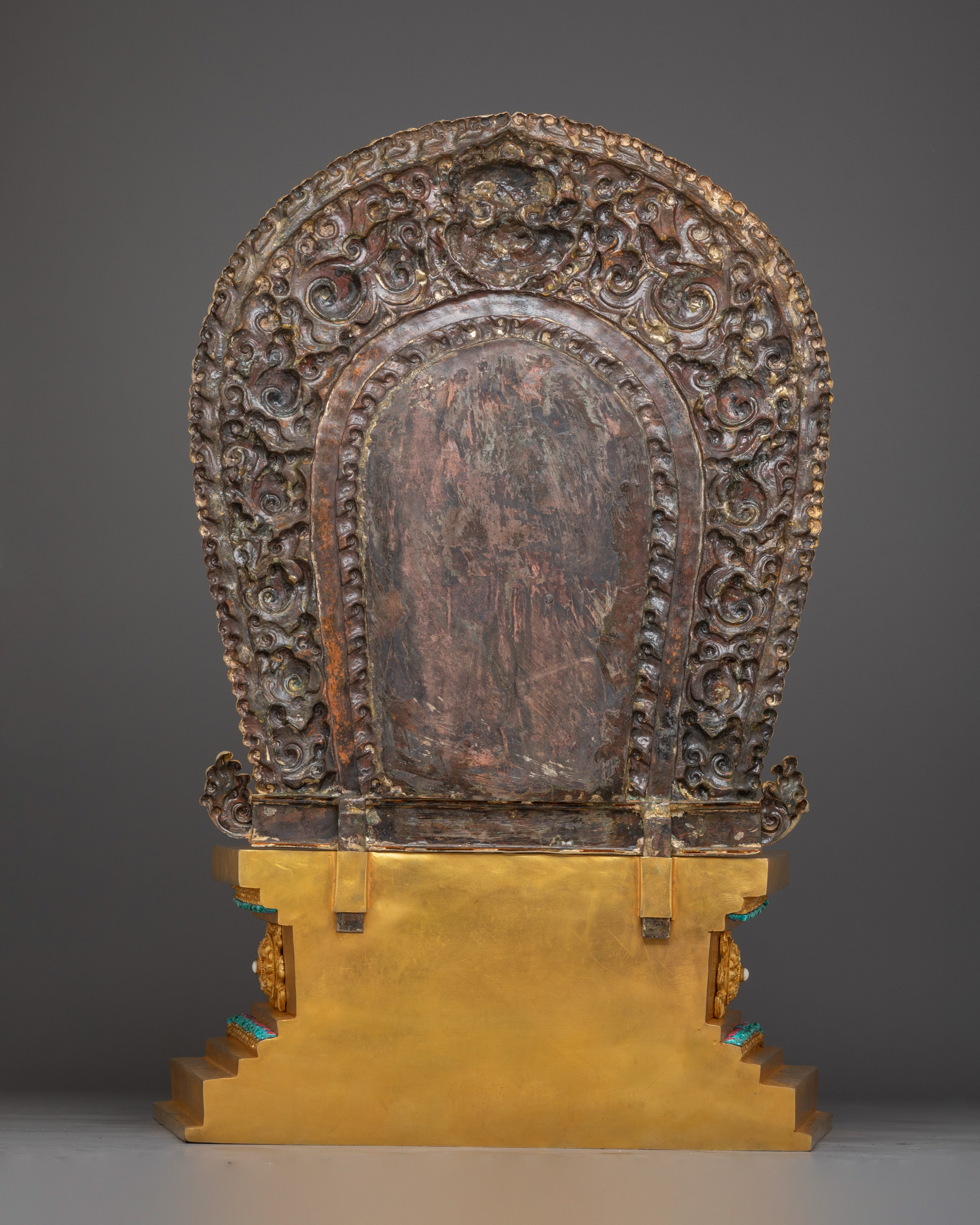 Hand-Carved Buddhist Throne | Gold Plated Throne