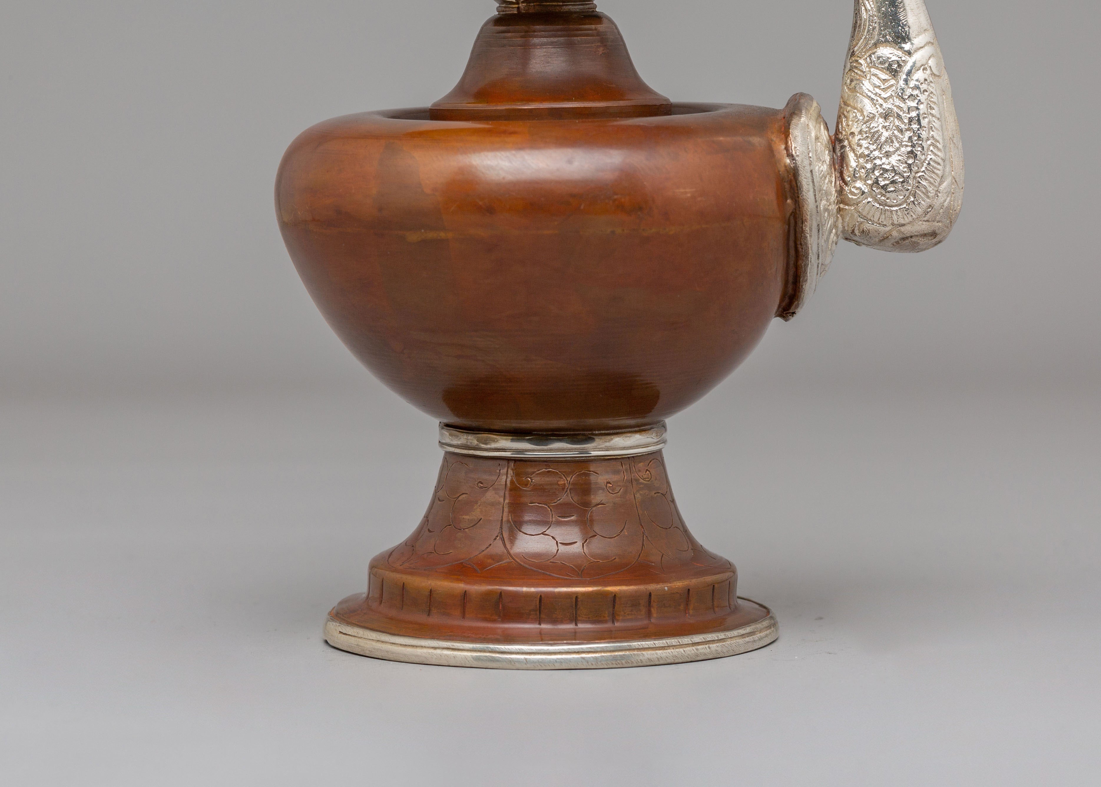 Spiritual Handcrafted Bhumba Offering Vessel | Traditional Ritual Vessel for Puja