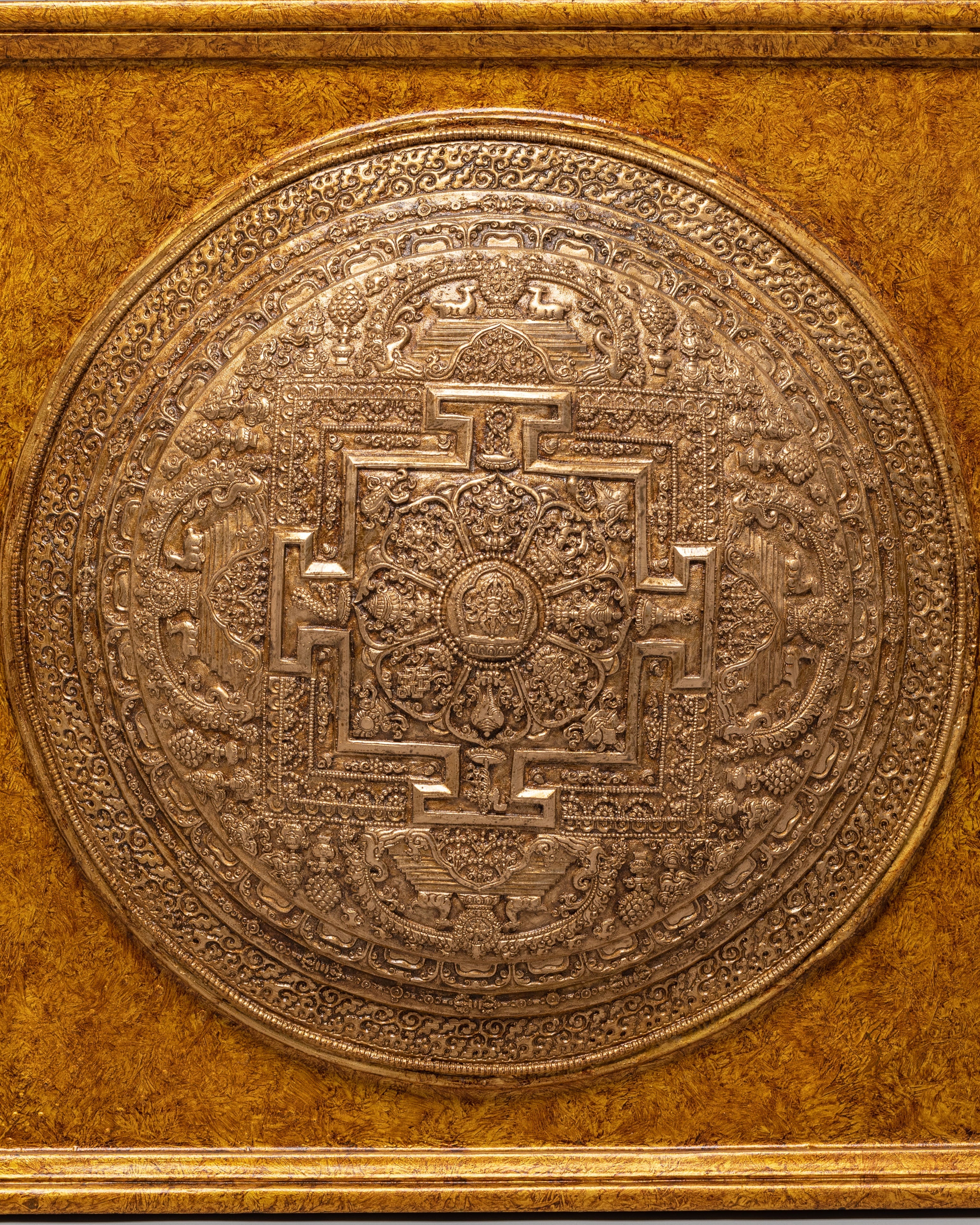 Handmade Chakra Sambhara Wall Hanging | Wheel of Bliss