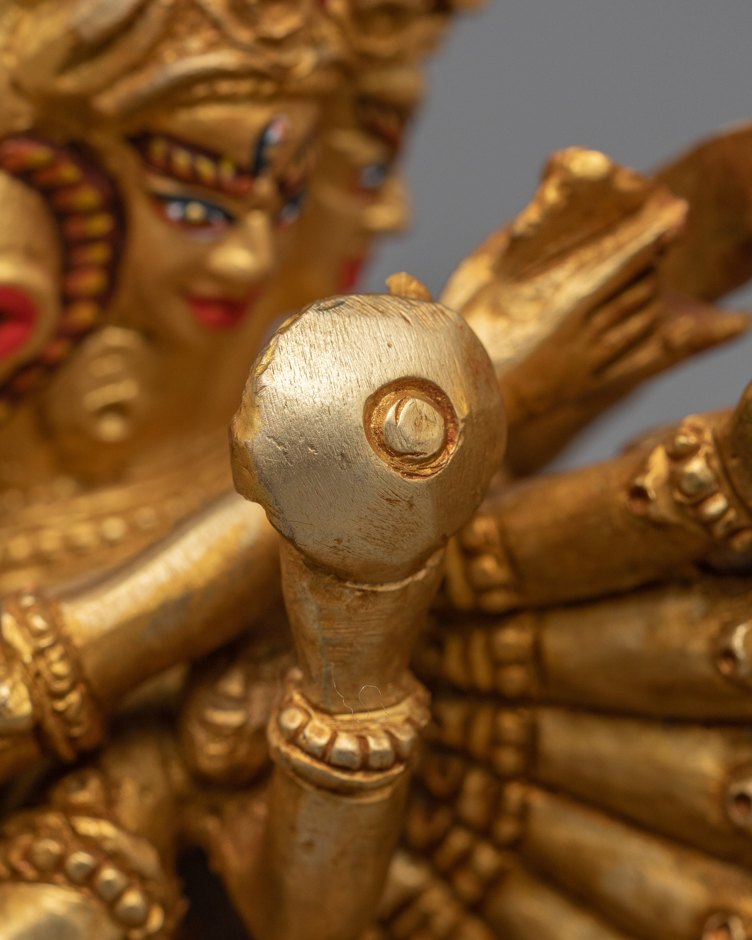 Handmade Statue of Vajrabhairava | Tibetan Protector Deity for Meditation and Altar