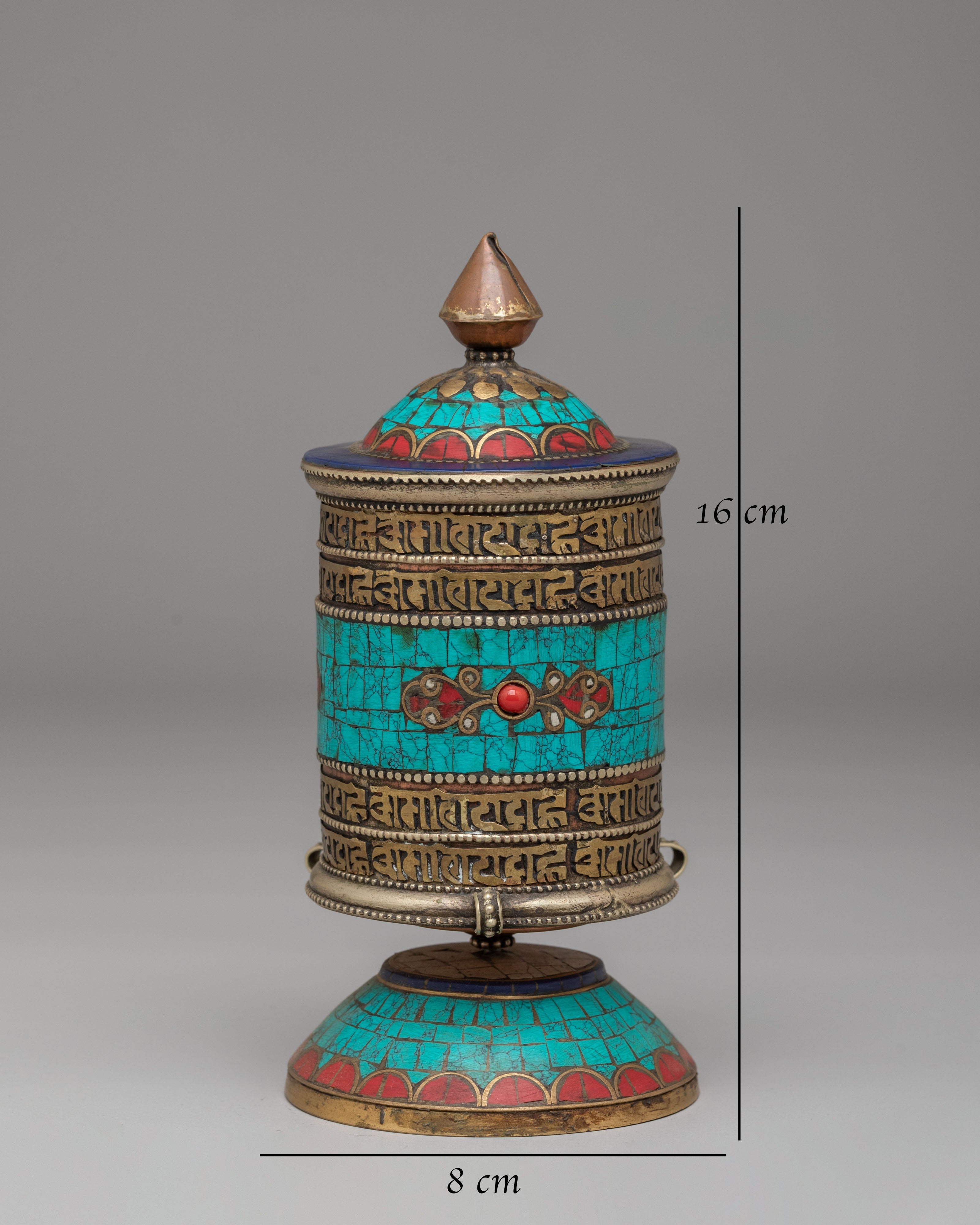 Authentic Tibetan Buddhist Prayer Wheel | Meditation & Ritual Tool