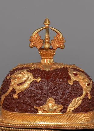 Ritual Bowl Kapala Set | Gold Plating for Sacred Ceremonies