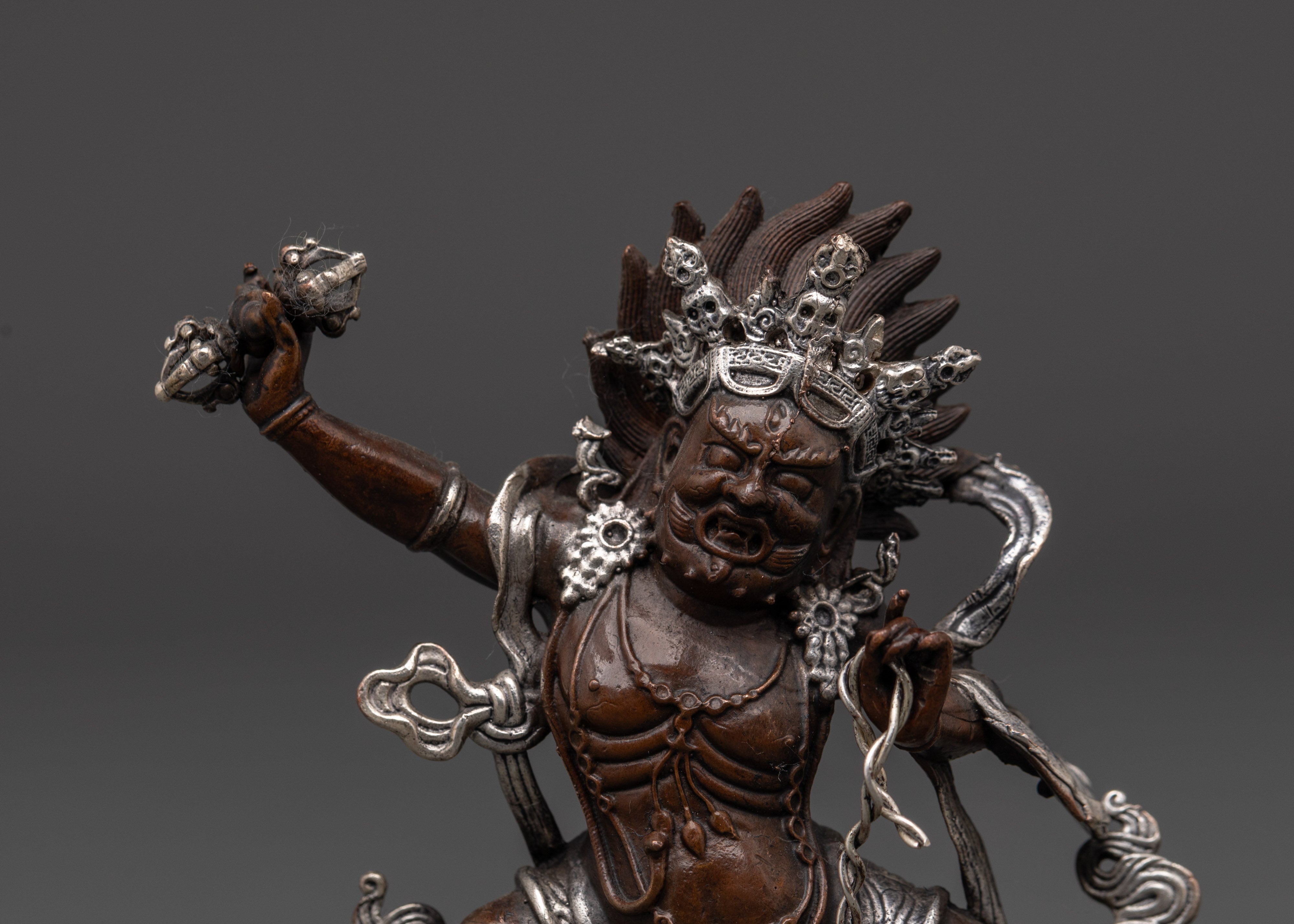 Fierce Vajrapani Bodhisattva Statue | Tantric Protector Deity