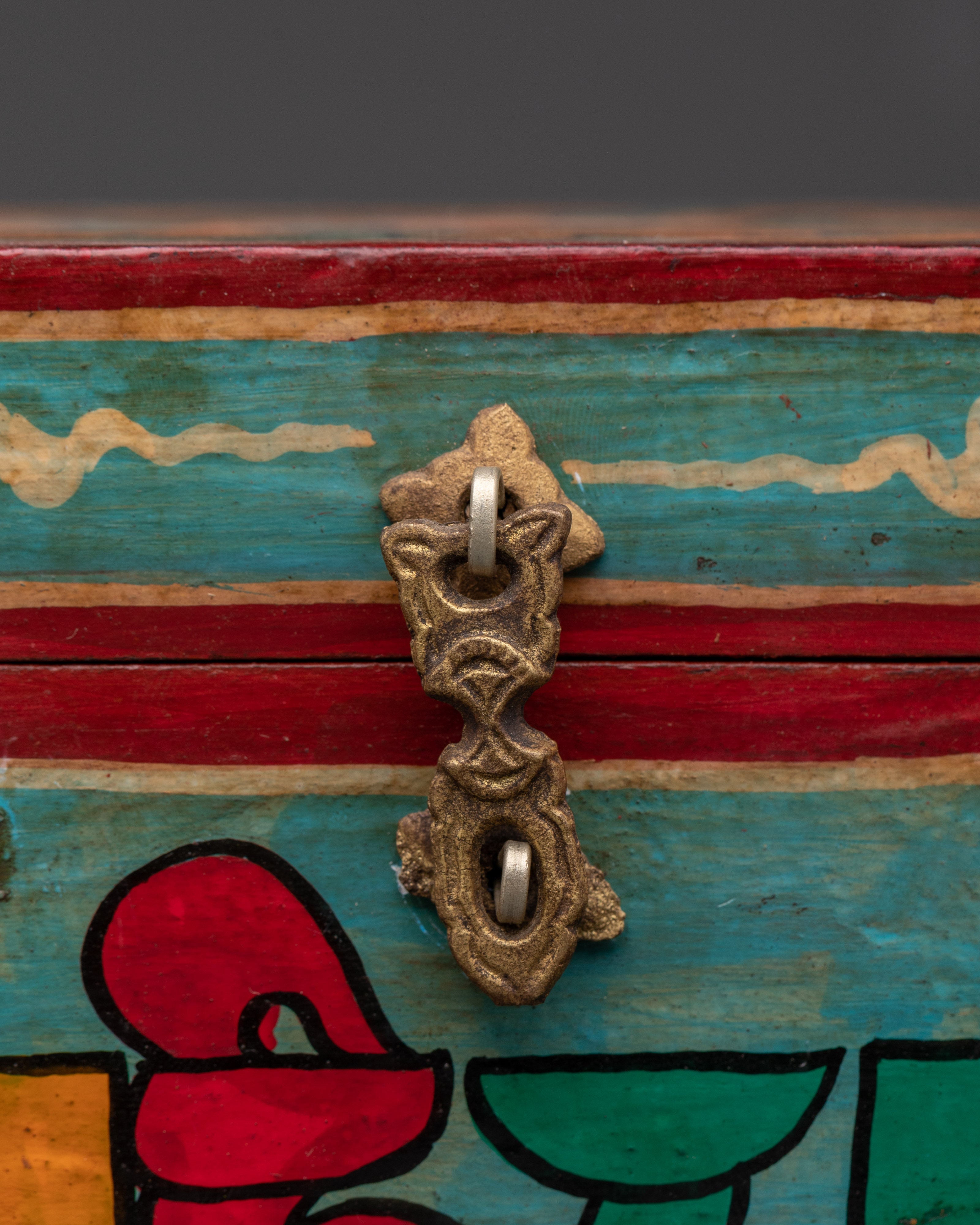 Handcrafted Tibetan Wooden Box | Ethnic Decorative Storage for Spiritual Rituals and Keepsakes