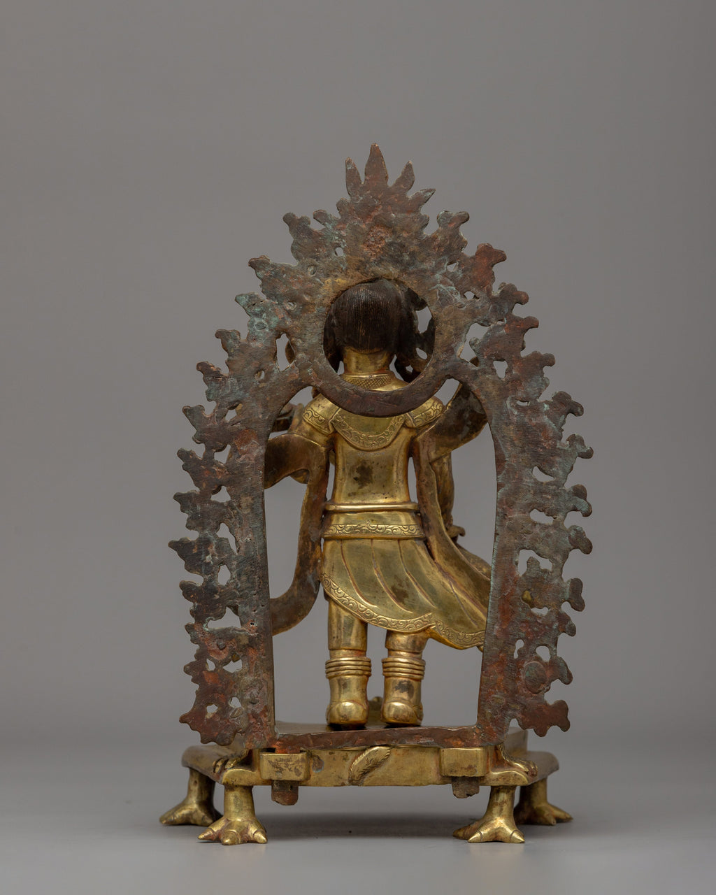 Protector Statues Handcrafted Protector Statue Set | Sacred Buddhist Guardian Deities