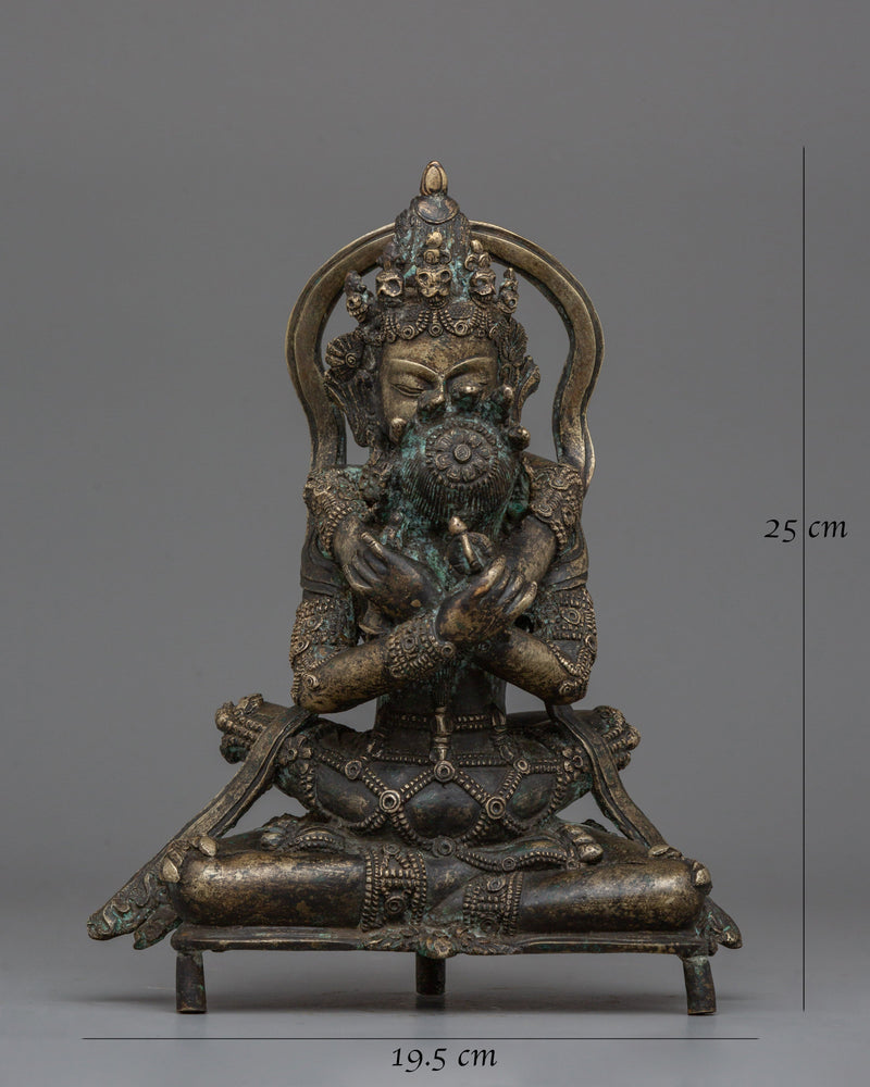 Chakrasamvara Buddhist Statue With His Consort | Sacred Buddhist Art for Meditation and Prayer Spaces