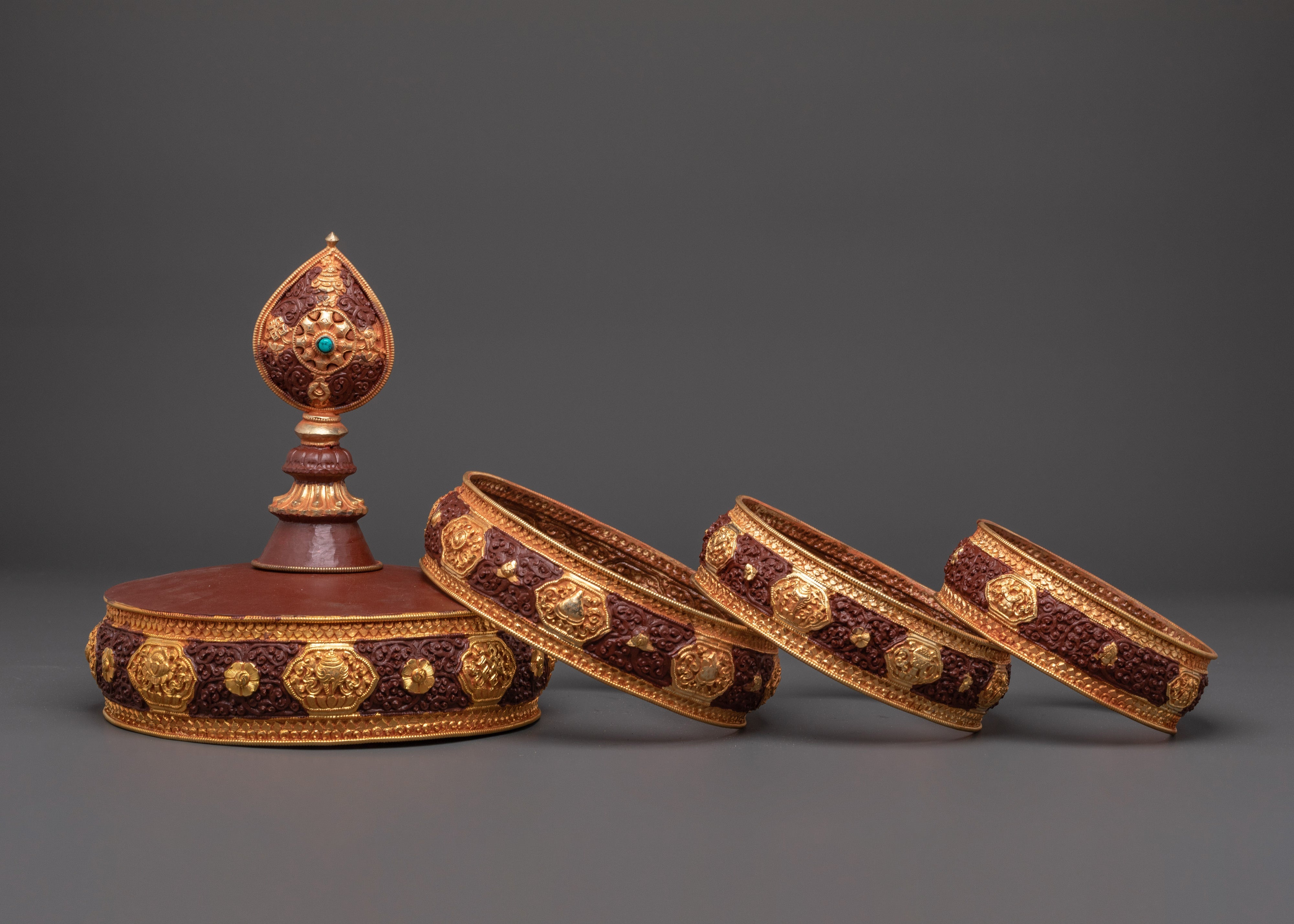 Handmade Buddhist Altar Mandala Set | Tibetan Buddhist Altar