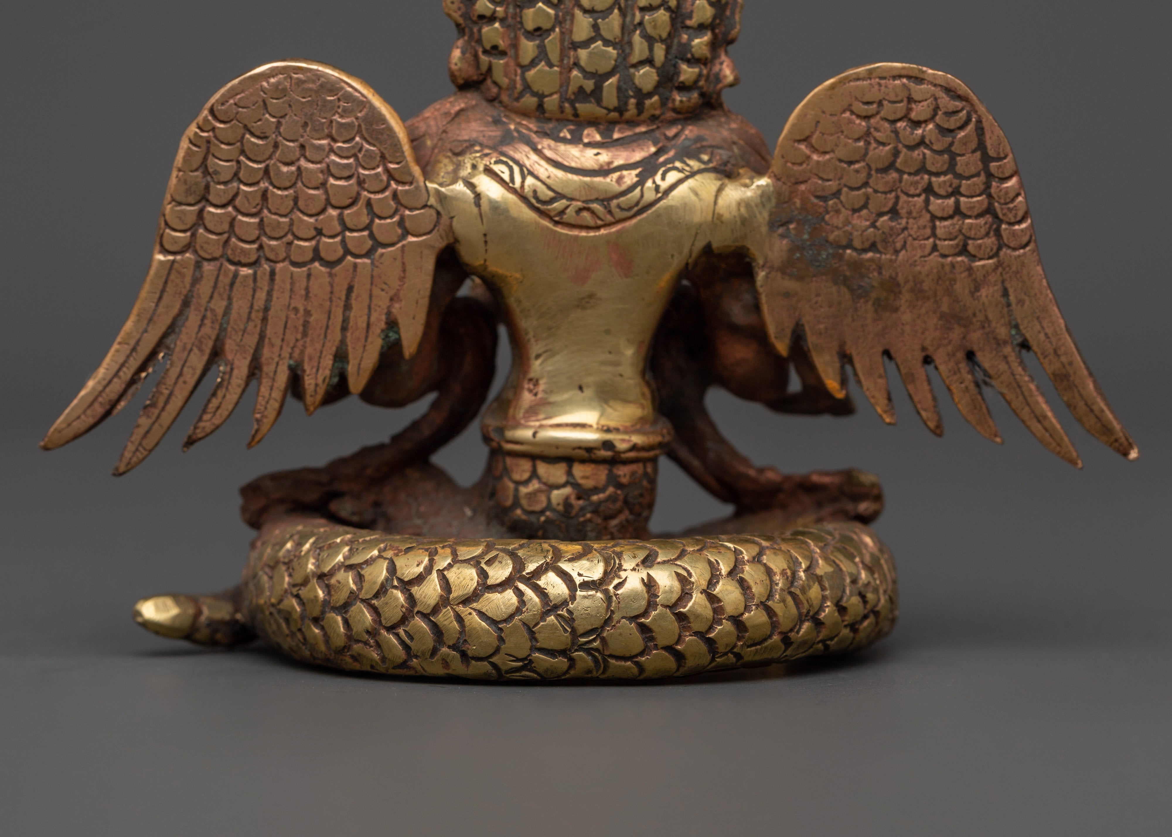 Naagkanya Copper Statue | Handcrafted Snake Goddess Sculpture