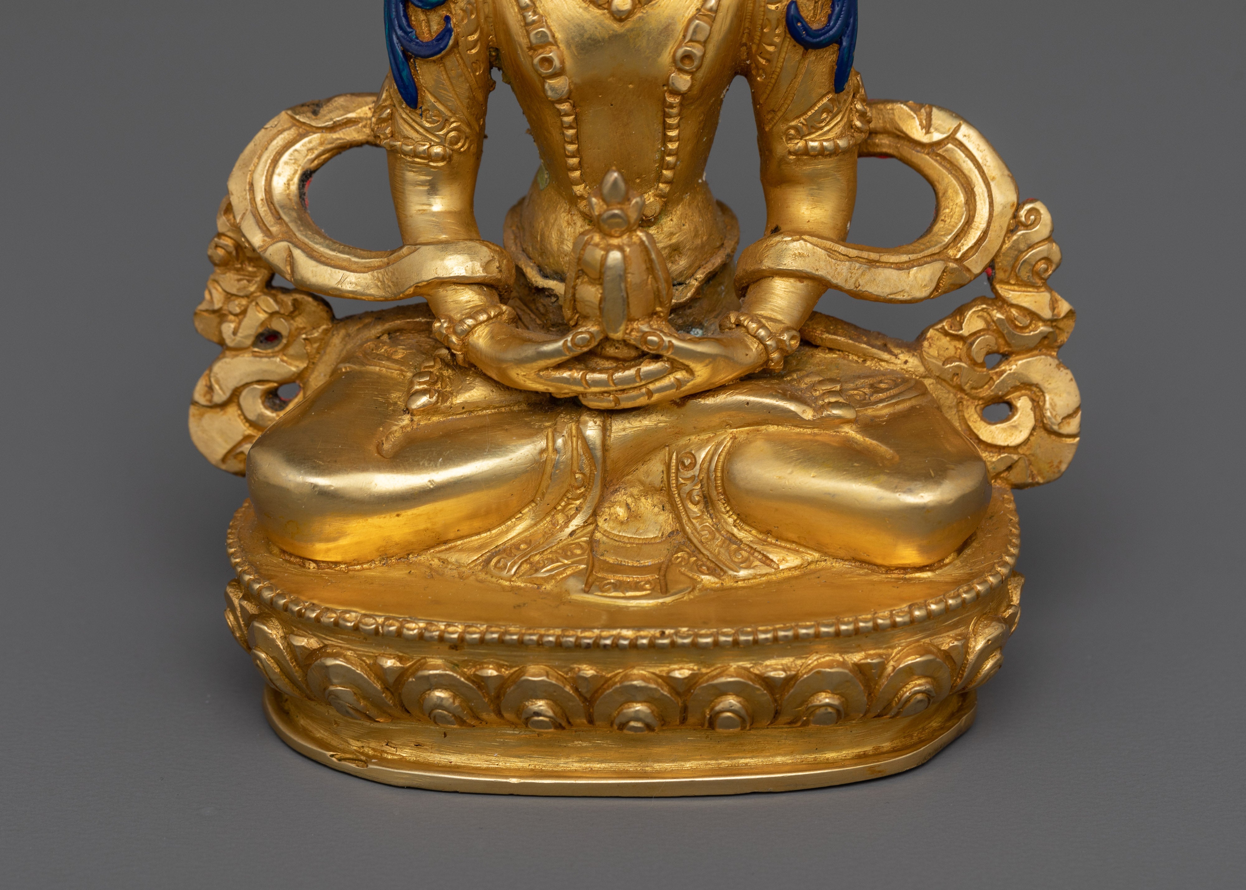14cm Amitayus Statue Deity of Longevity | Lord of Boundless Life