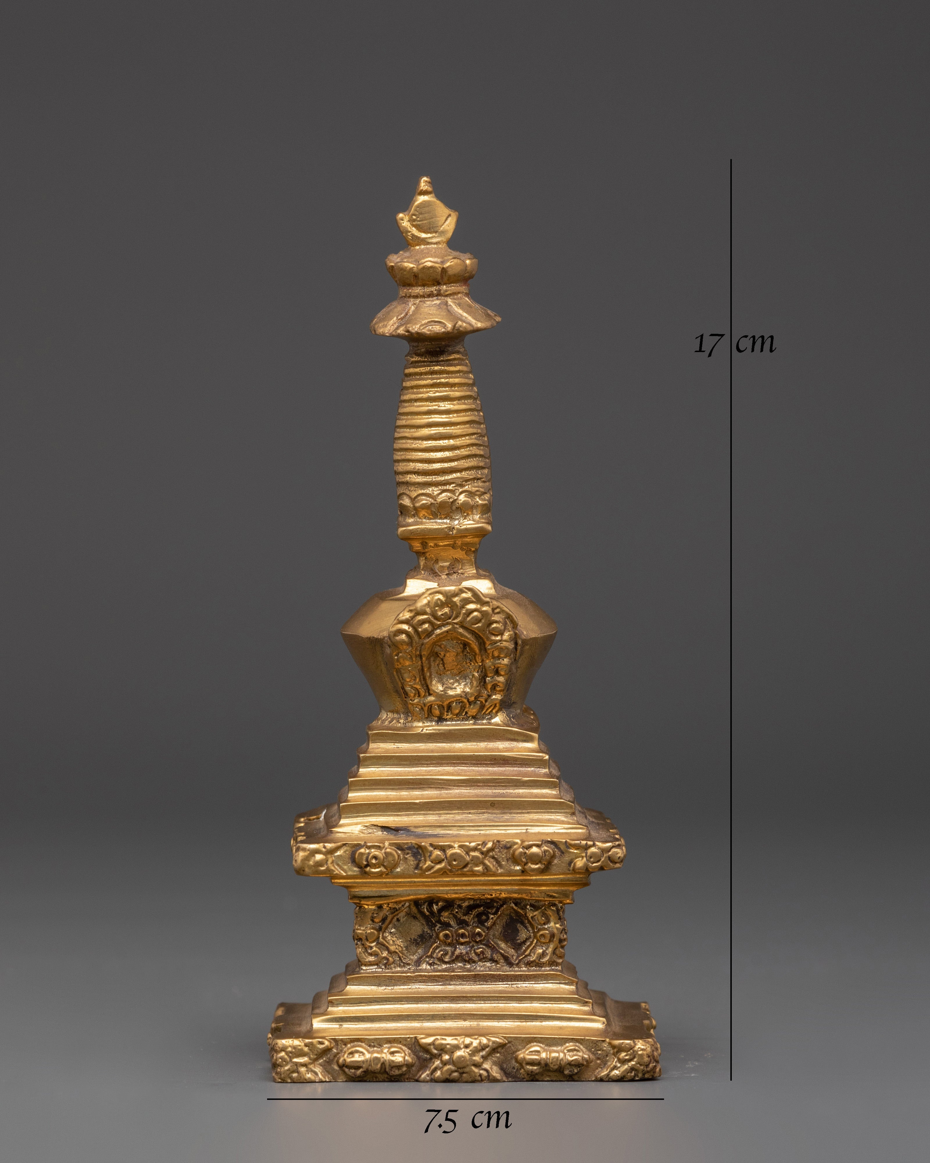 Handmade Buddhist Spiritual Stupa | Sacred Symbol of Enlightenment for Meditation