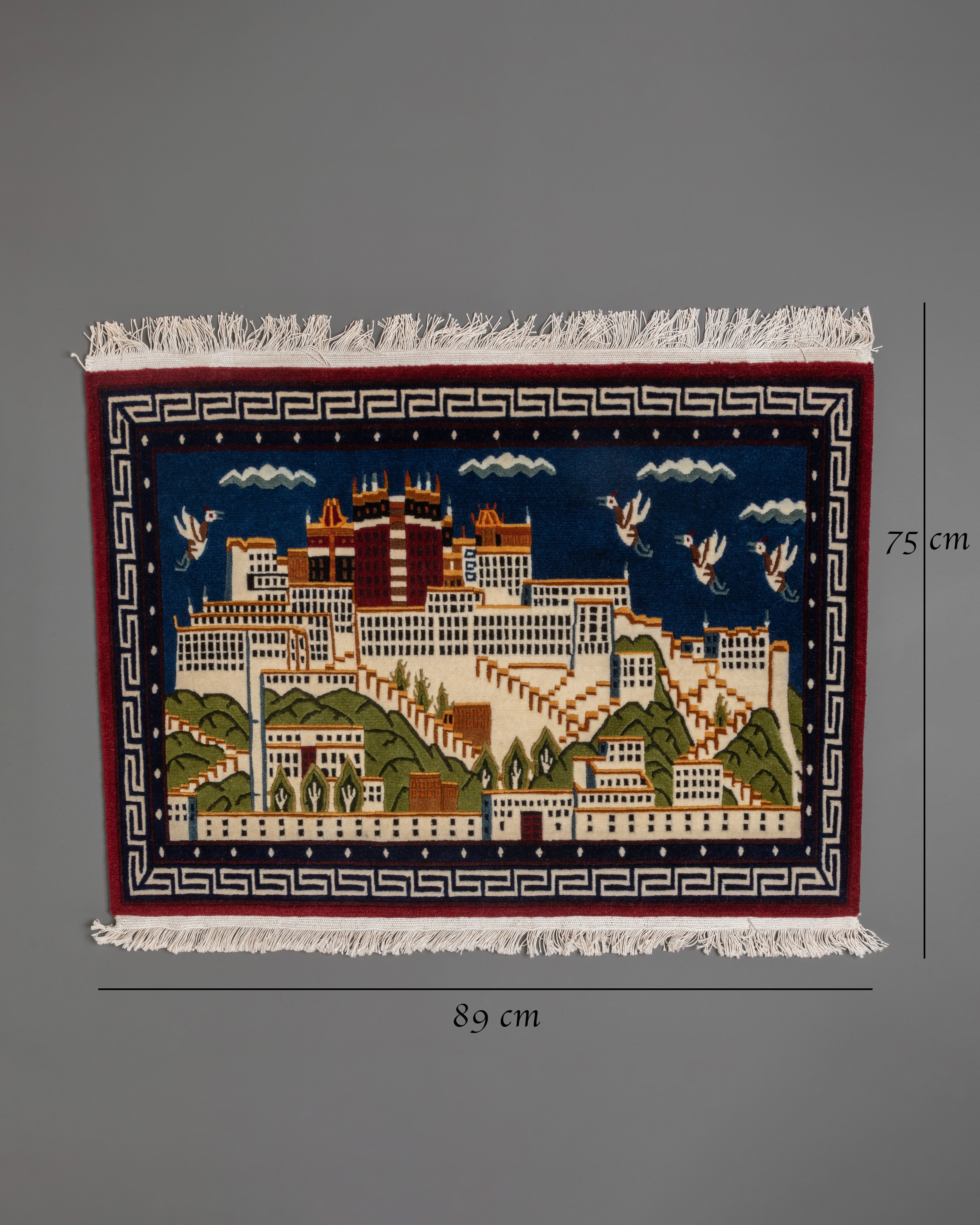 Potala Palace Woven Rug | Tibetan Rug For Home Decor