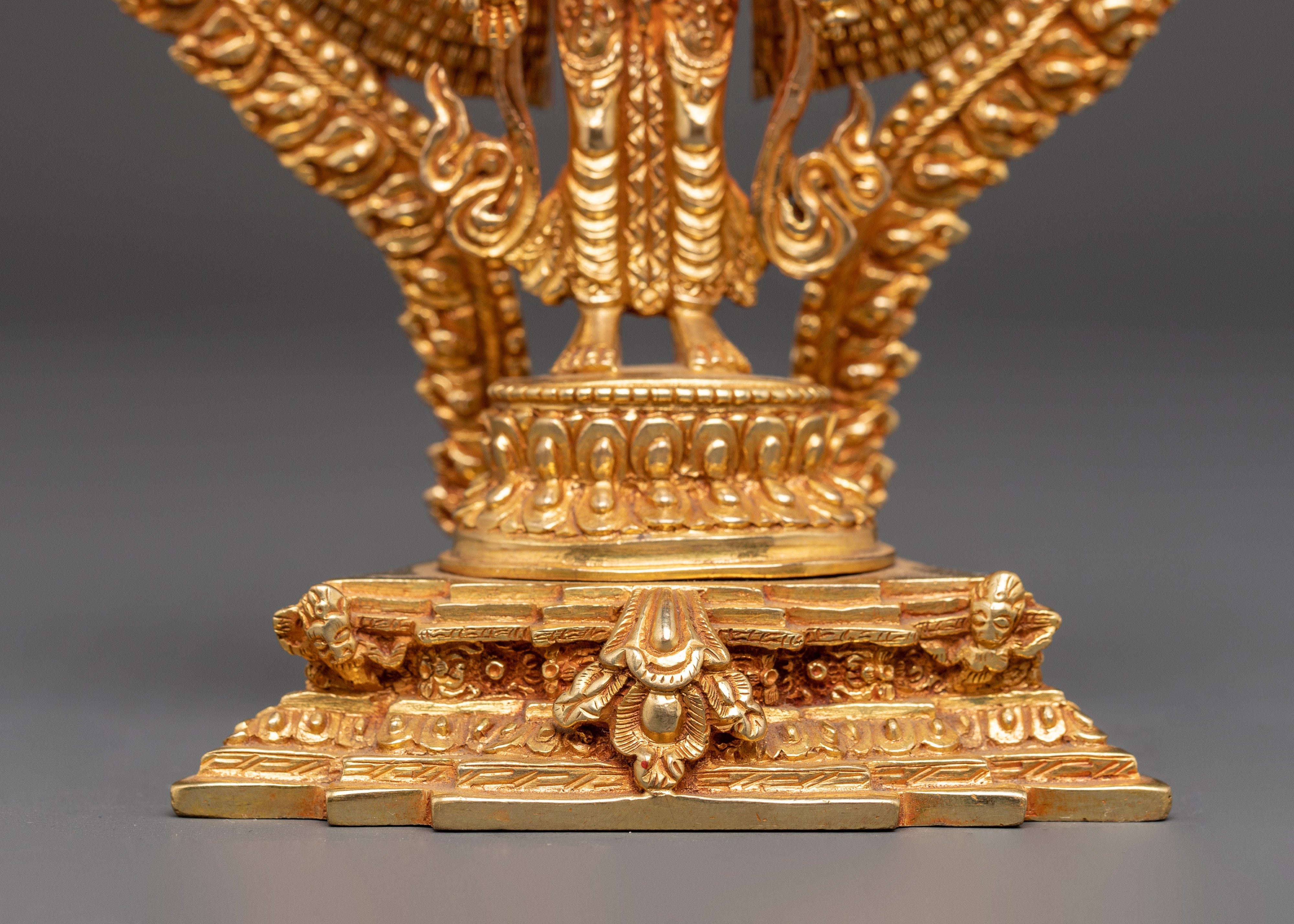 Thousand Armed Chenrezig Copper Statue | Gold Plated Avalokiteshvara