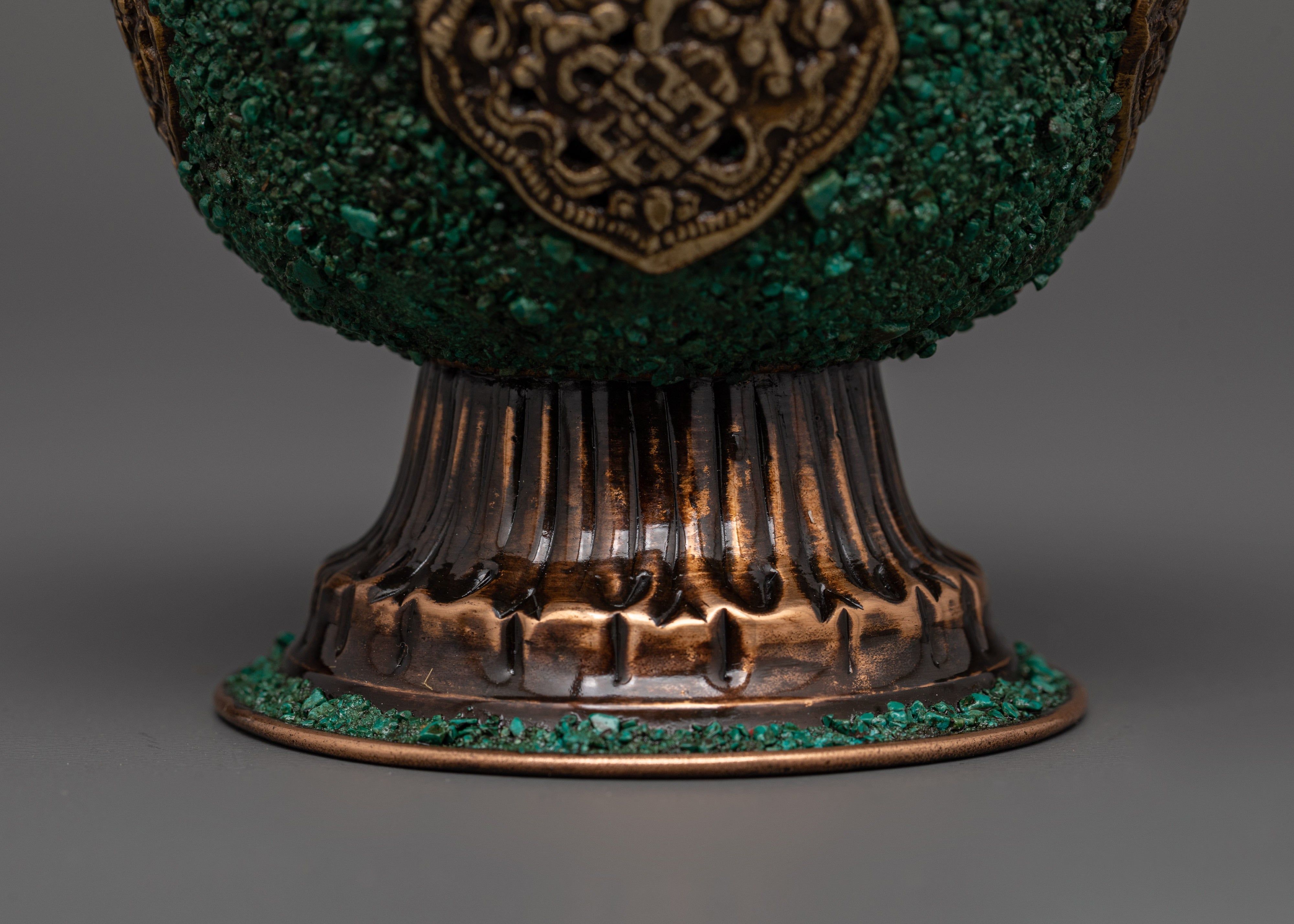 Oxidized Copper Offering Bowls | Tibetan Shrine Decor